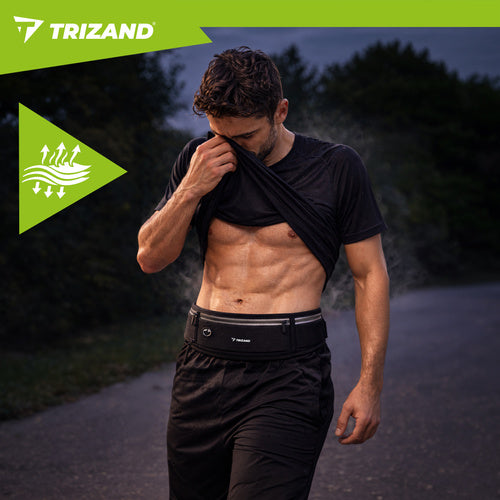Running Waist Bag, Black, Fits Phones Up to 7 Inches
