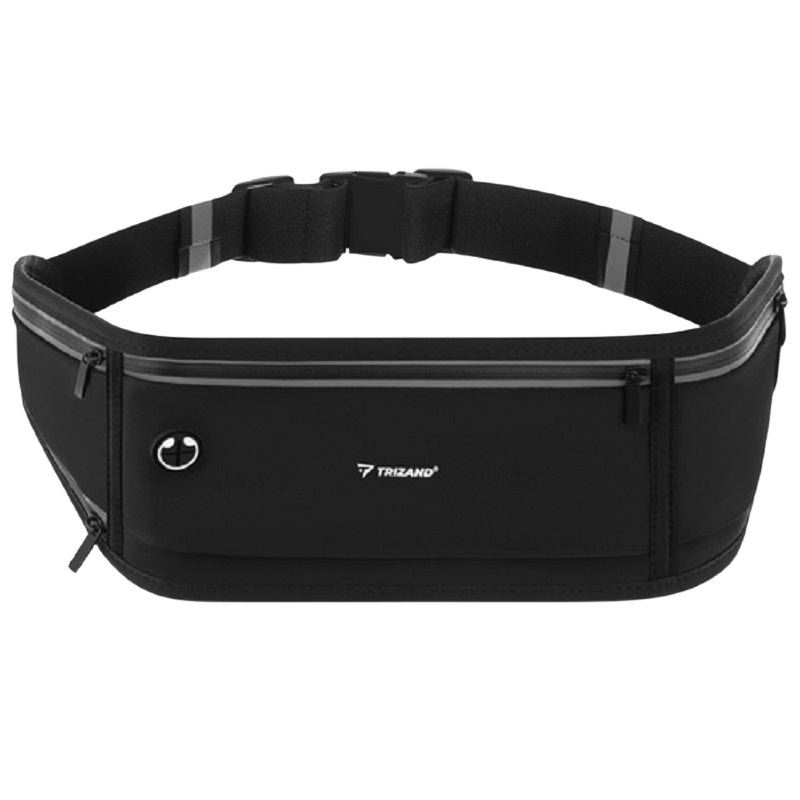 Running Waist Bag, Black, Fits Phones Up to 7 Inches