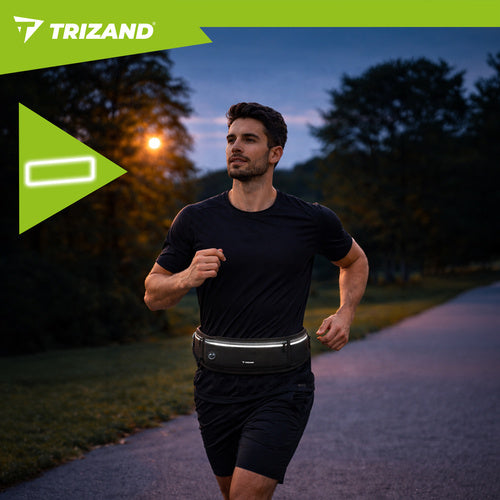 Running Waist Bag, Black, Fits Phones Up to 7 Inches