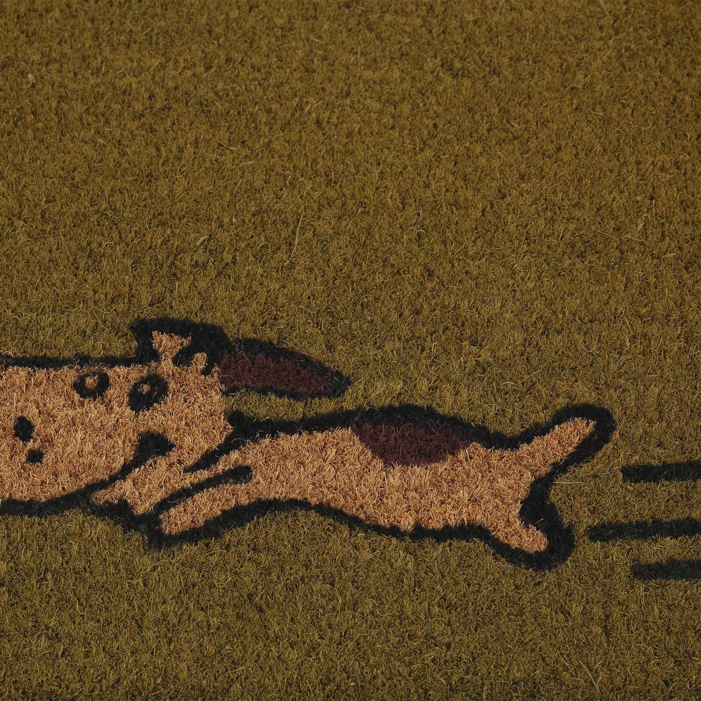 Running dog coir doormat