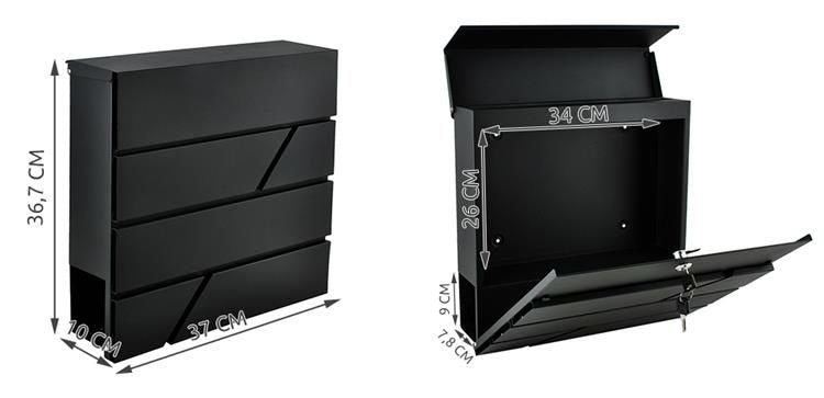 S6238 letterbox - anthracite