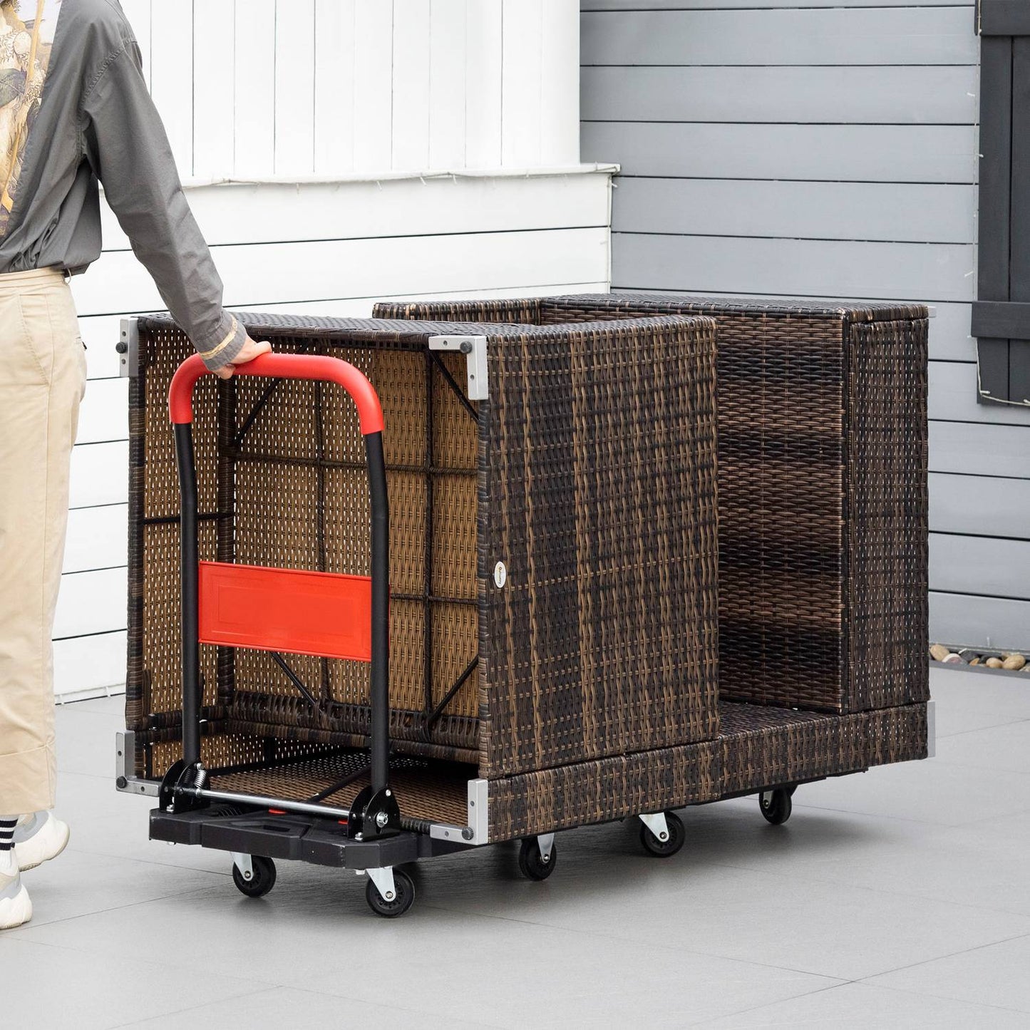 Folding sack trolley and platform trolley, 150 kg capacity