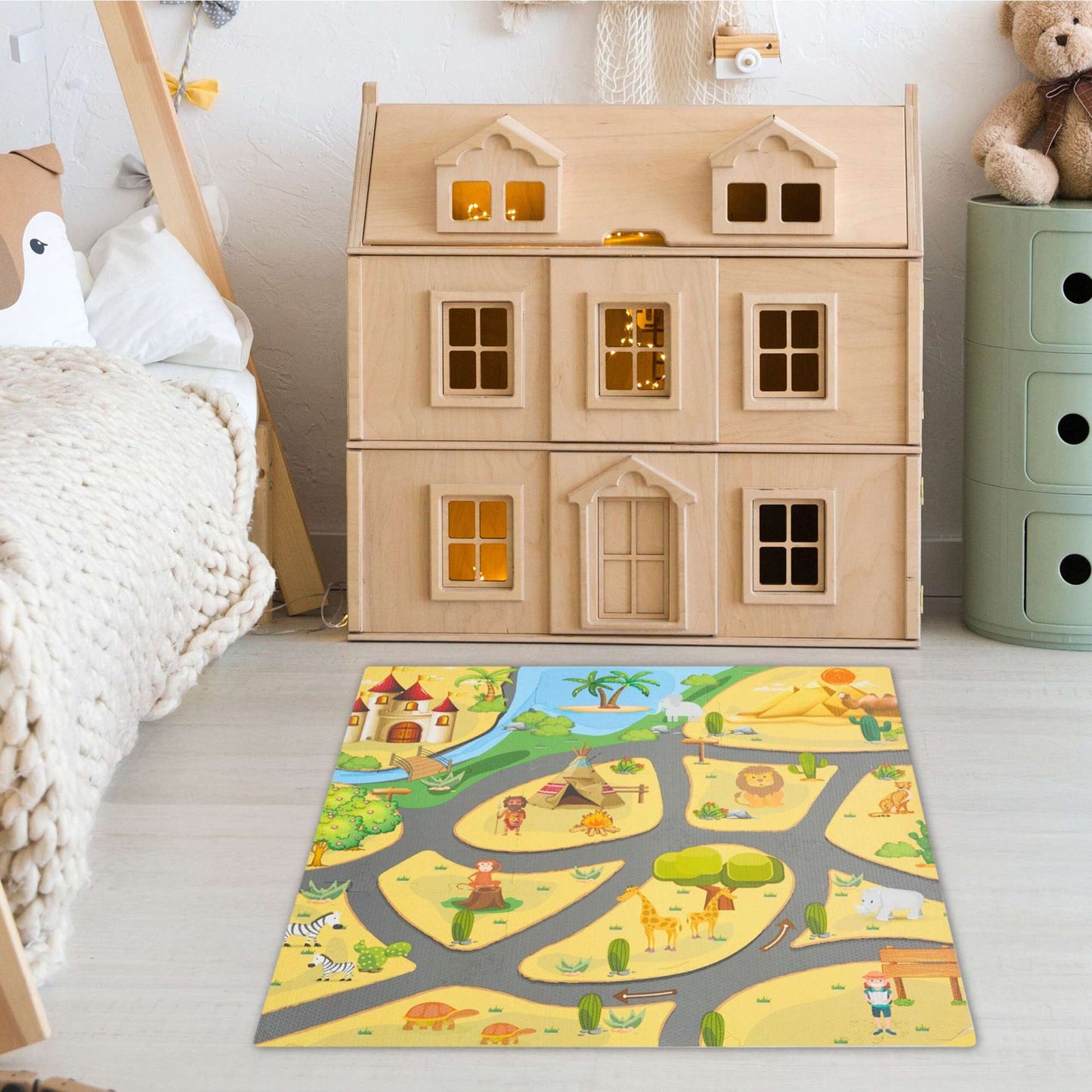 Safari puzzle mat