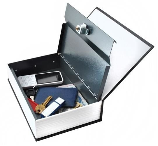 Safe - a box hidden in a book