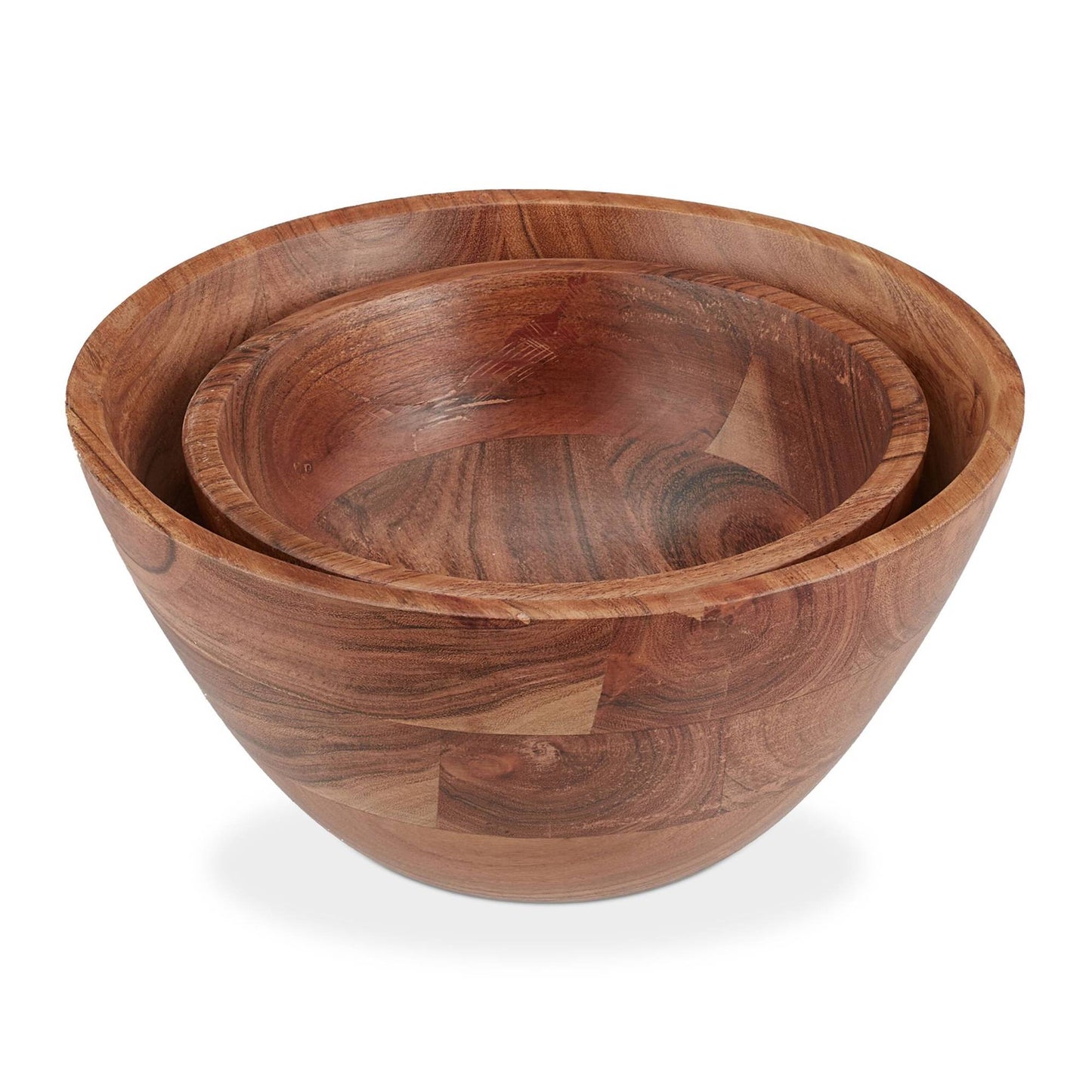 Salad bowl set of 2 acacia wood