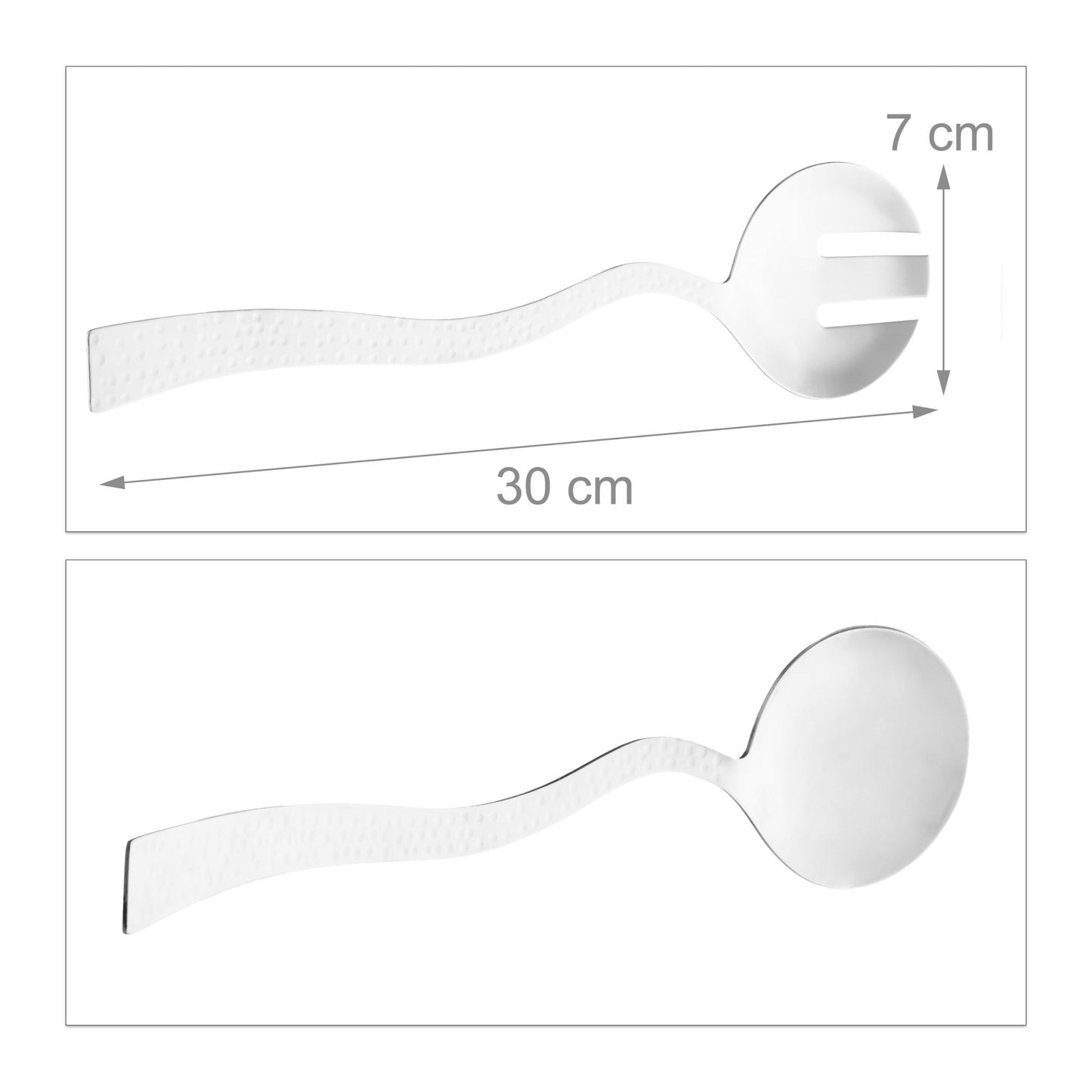 Salad bowl with cutlery
