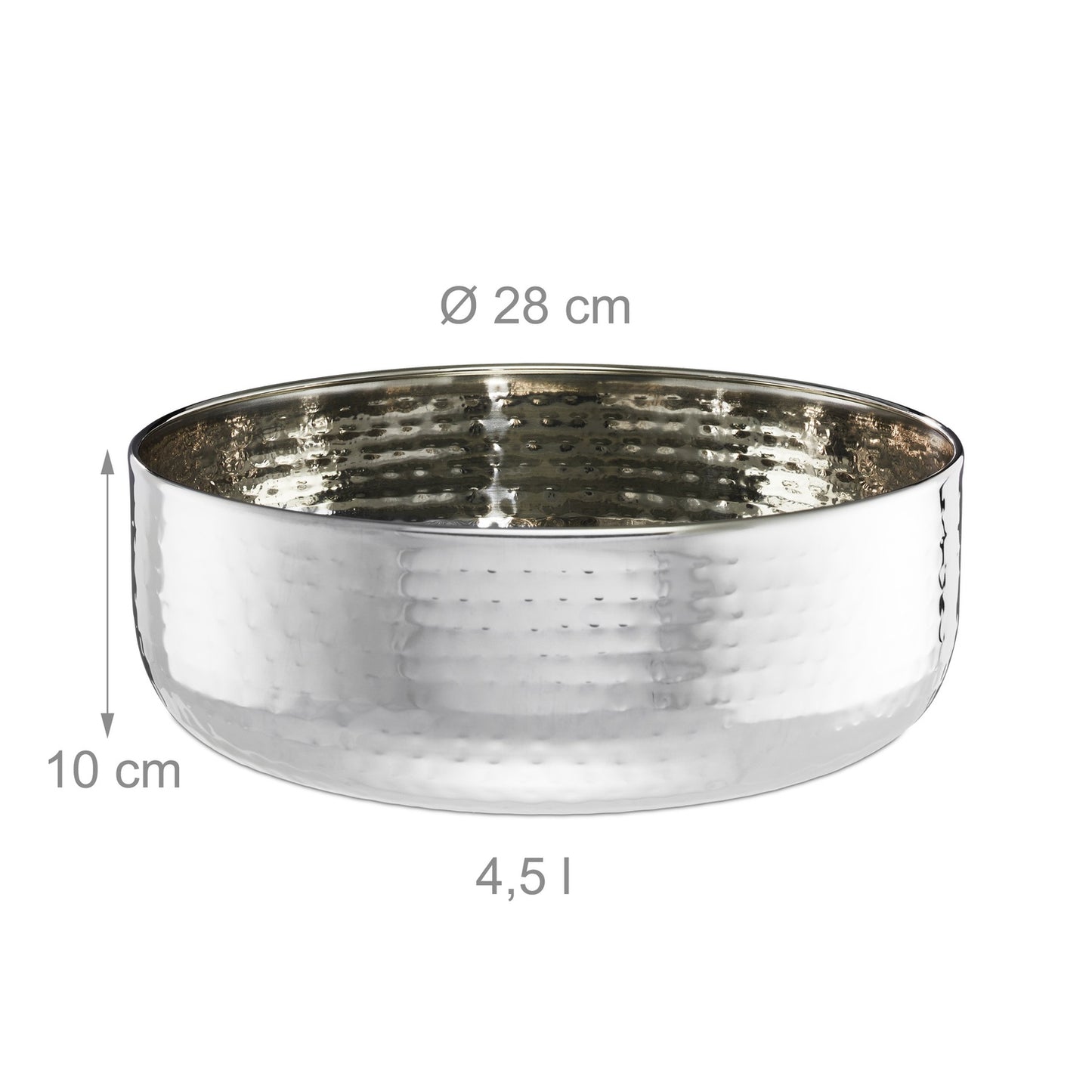 Salad bowl with cutlery