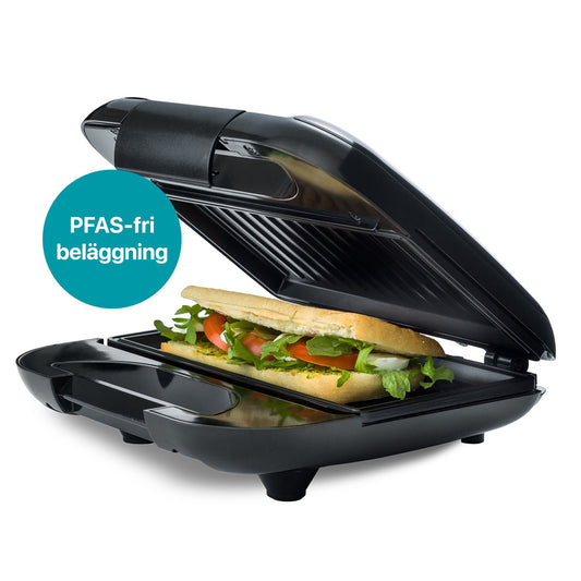 Sandwich Grill, Non-Stick, 22x12cm, 750W, Black