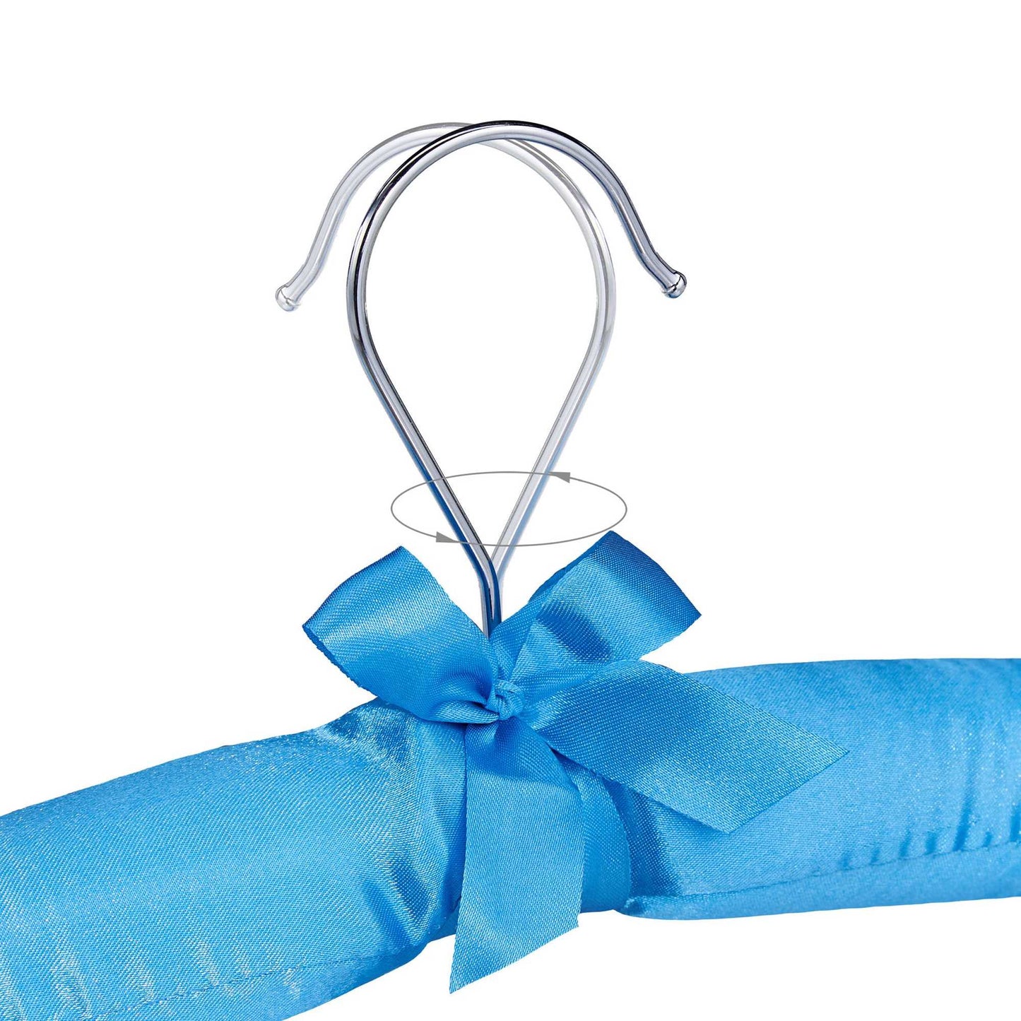Satin hanger with clips