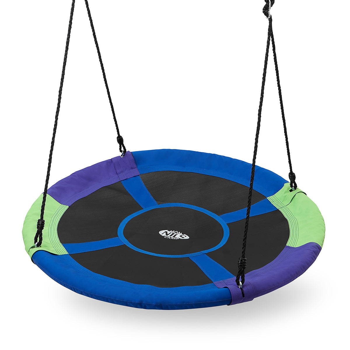 Saucer Swing, Green-Blue, Outdoor Play, 40-Inch