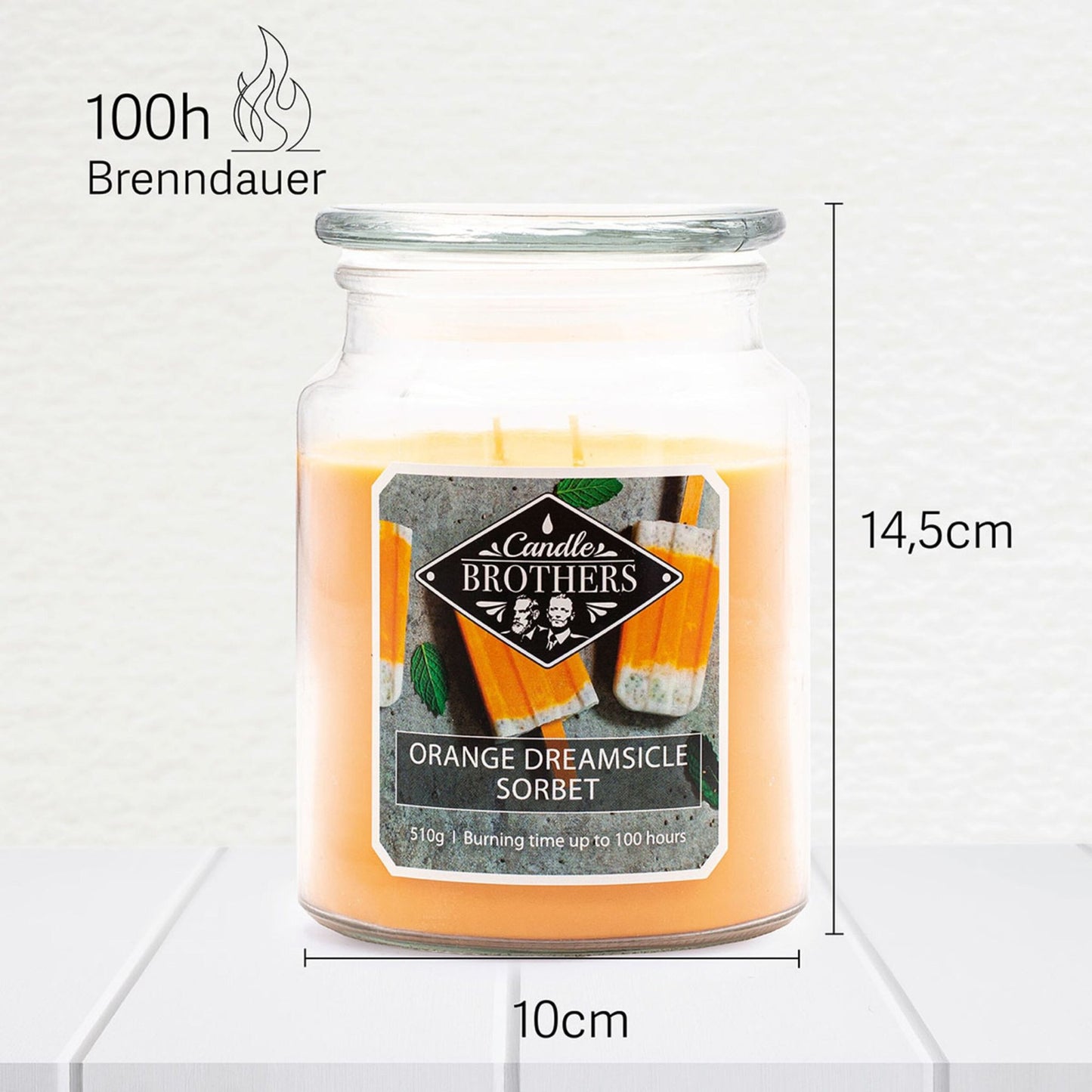 Scented Candle with Two Wicks for Relaxation