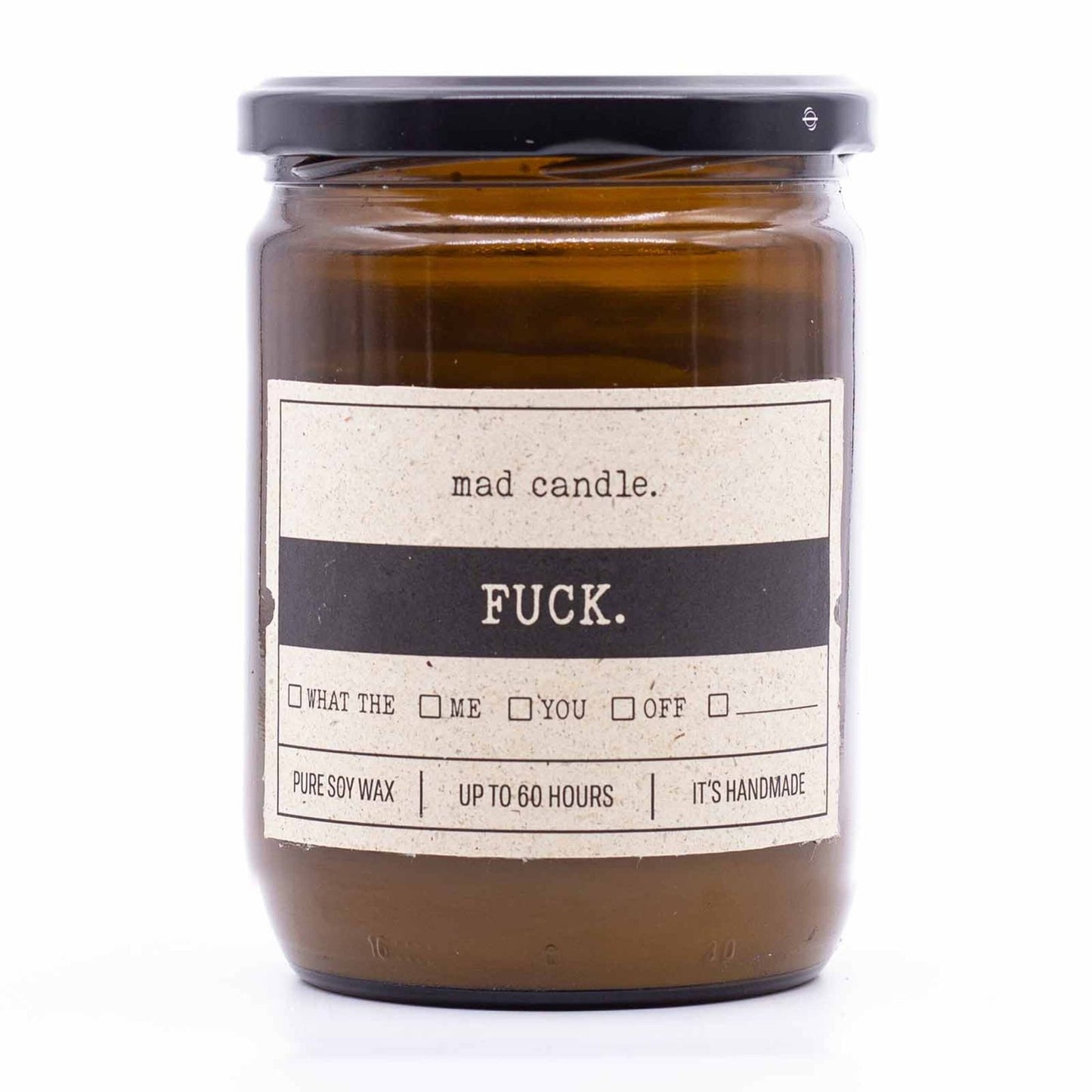 Scented Soy Candle – Lemon & Orange Fragrance, Glass Jar