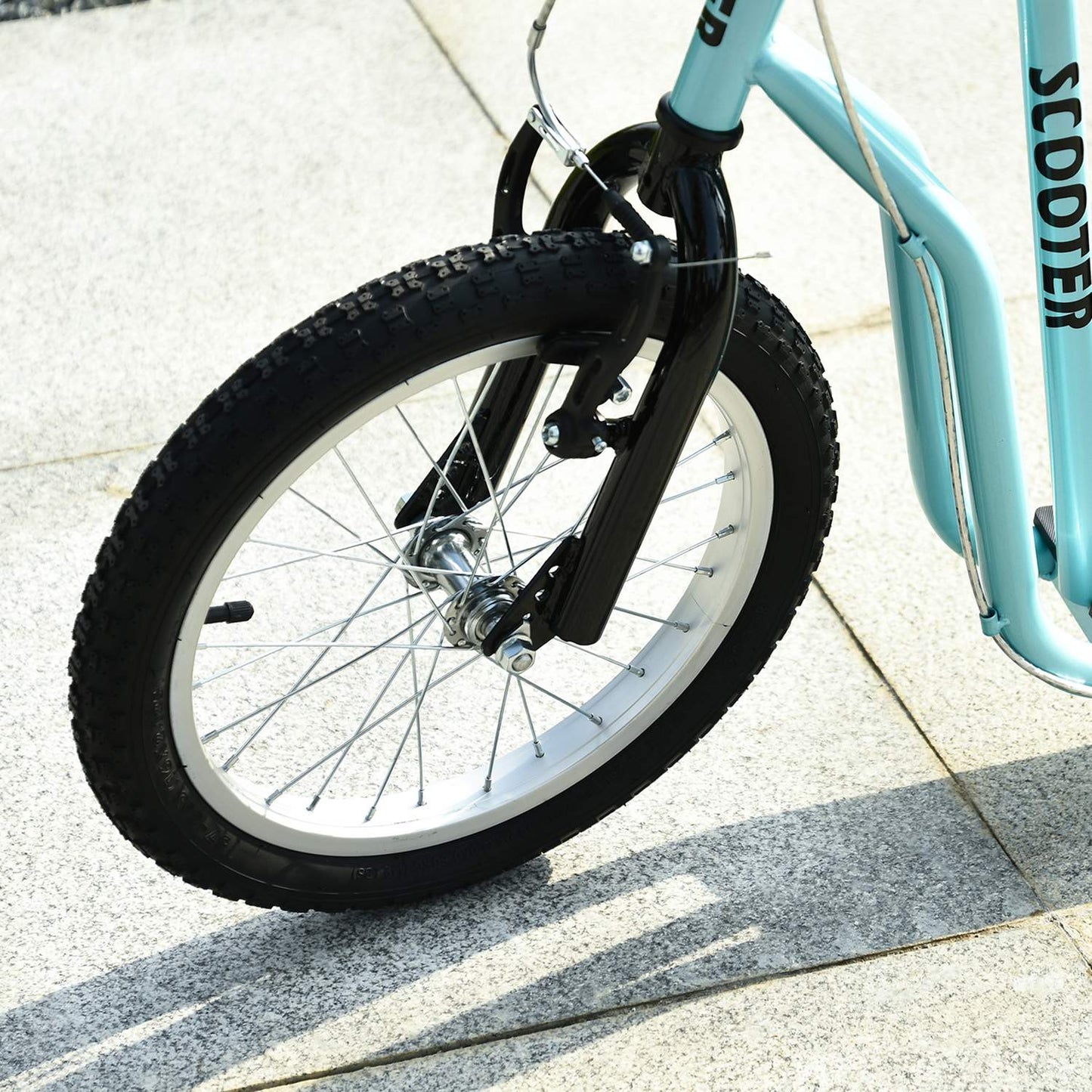 Children's scooter with pneumatic tires, age 5+