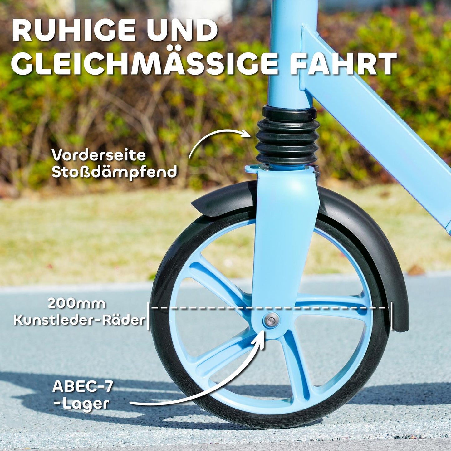 Children's foldable kick scooter, adjustable, 6-12 years