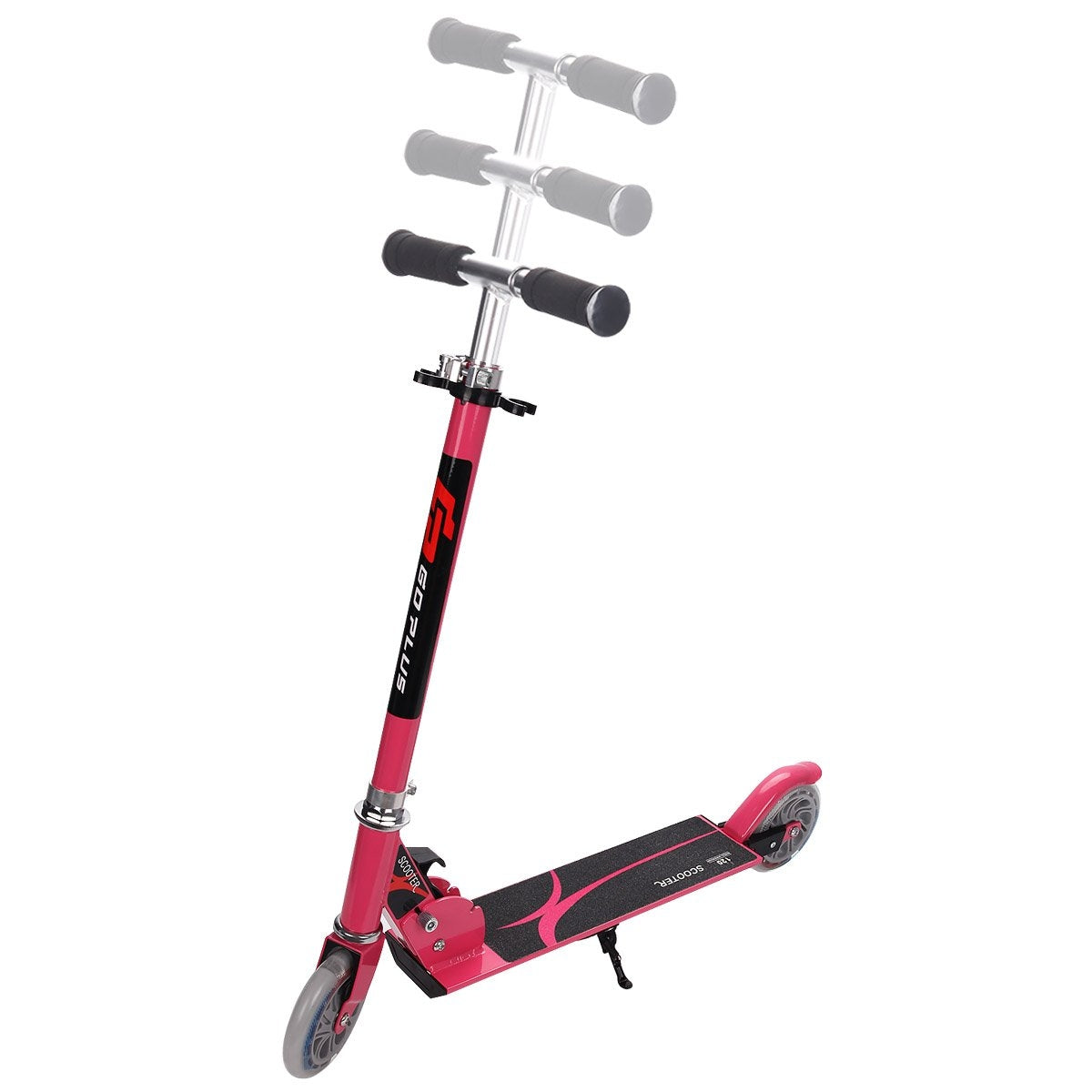 Scooter scooter kick scooter children's scooter city scooter foldable up to 70KG-pink
