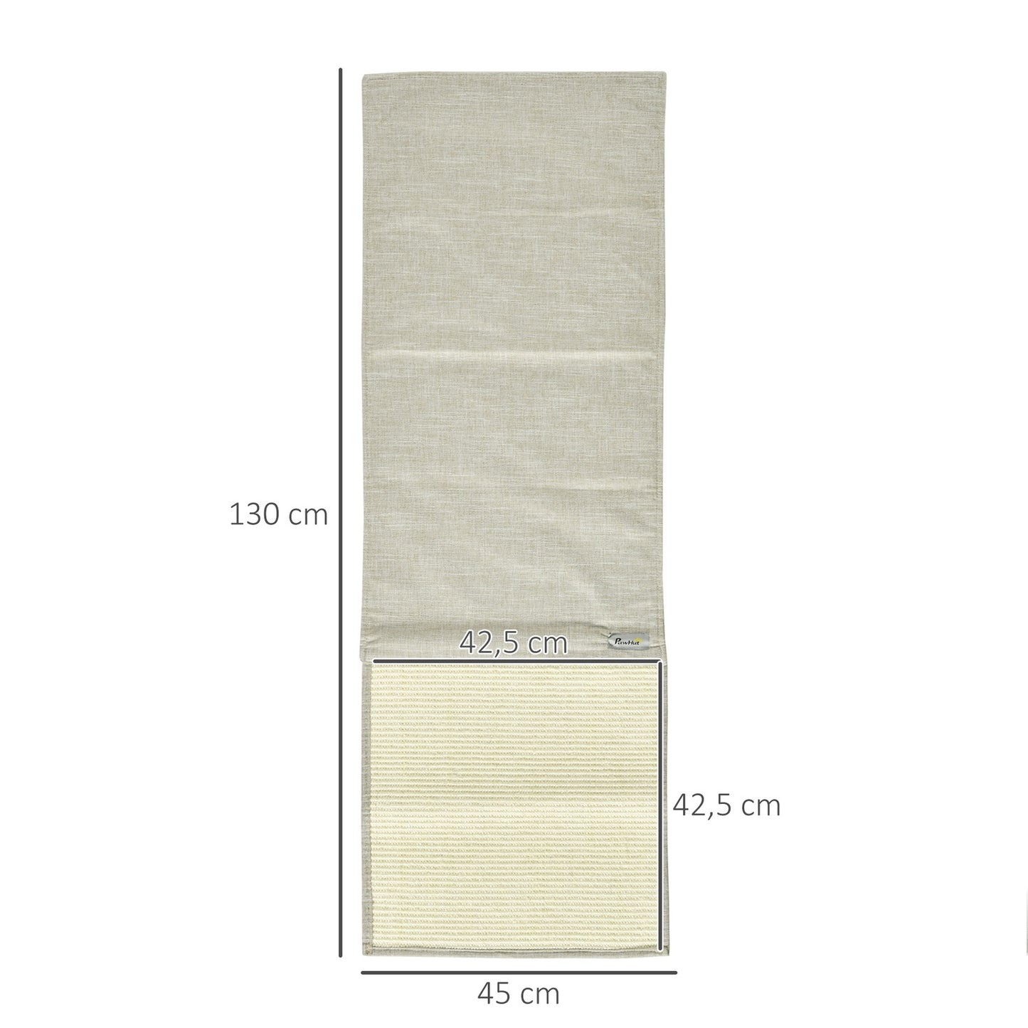 Cat Scratching Mat, Sisal Sofa Cover Set - Beige/Grey