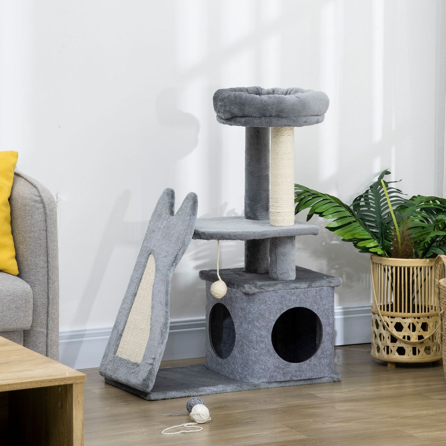 Cat Tree Tower with scratching post, platforms and ramp