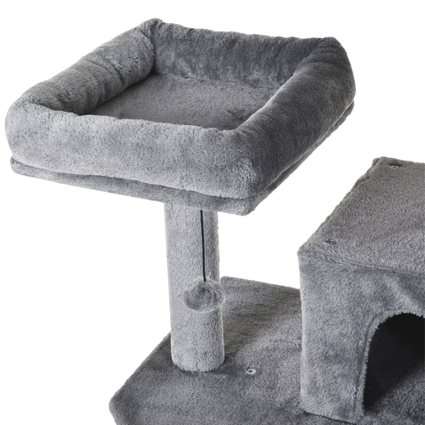 Cat climbing tree with cave, sisal poles, 60x50x145 cm