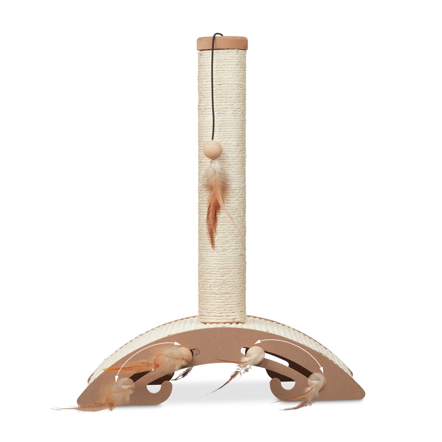 Scratching furniture with scratching board and toys