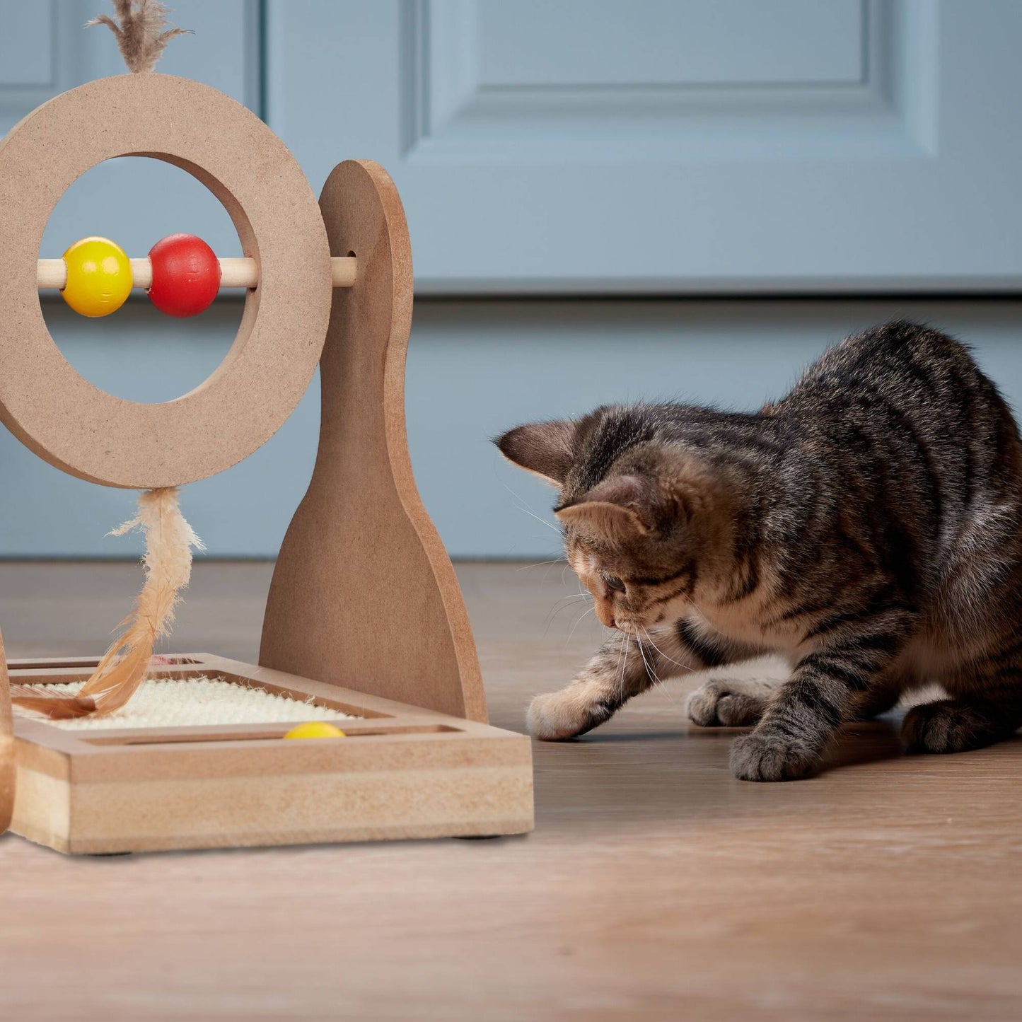 Scratching mat for cats with sisal mat