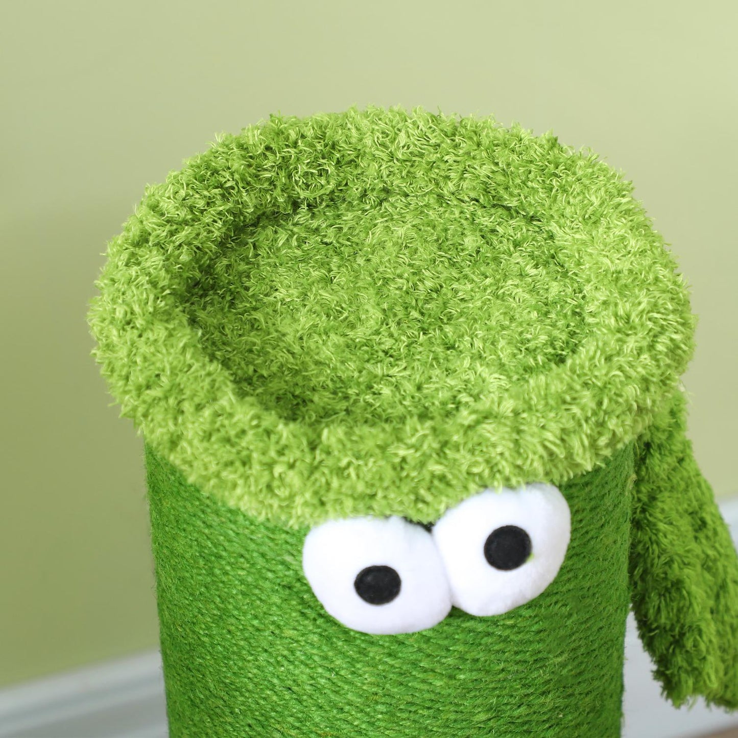 Green Sisal Cat Scratching Post - 63cm Indoor Use