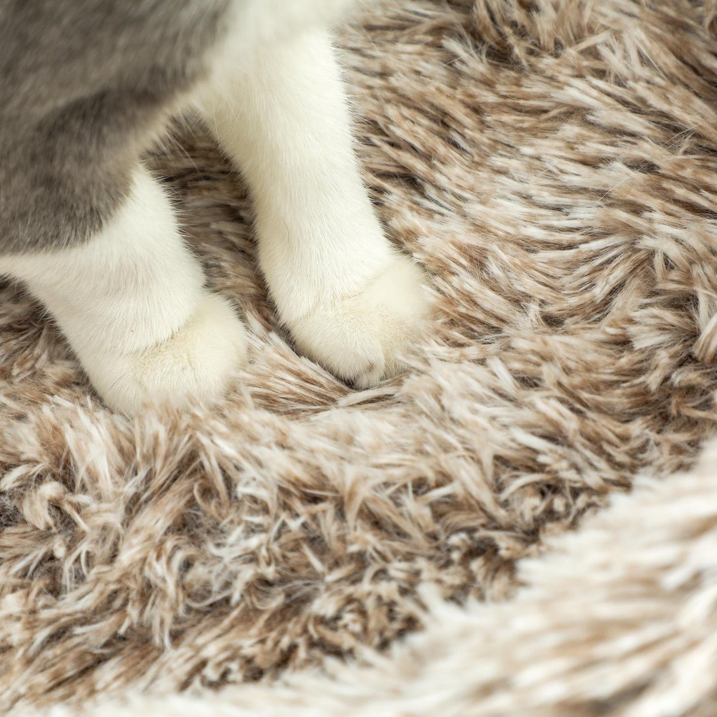Cat tree with bed - 87 cm high, sisal, for cats up to 6 kg