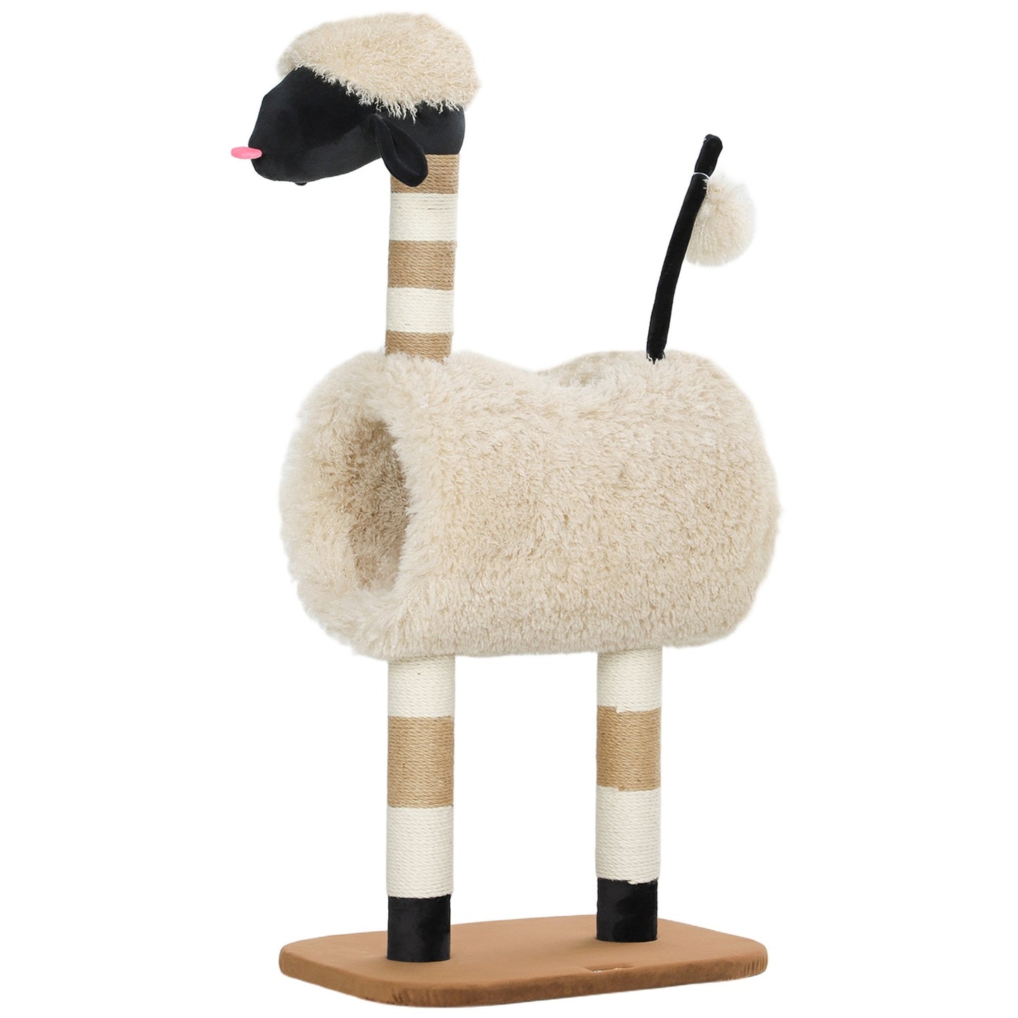 Cat tree with scratching post, tunnel, for cats up to 5 kg