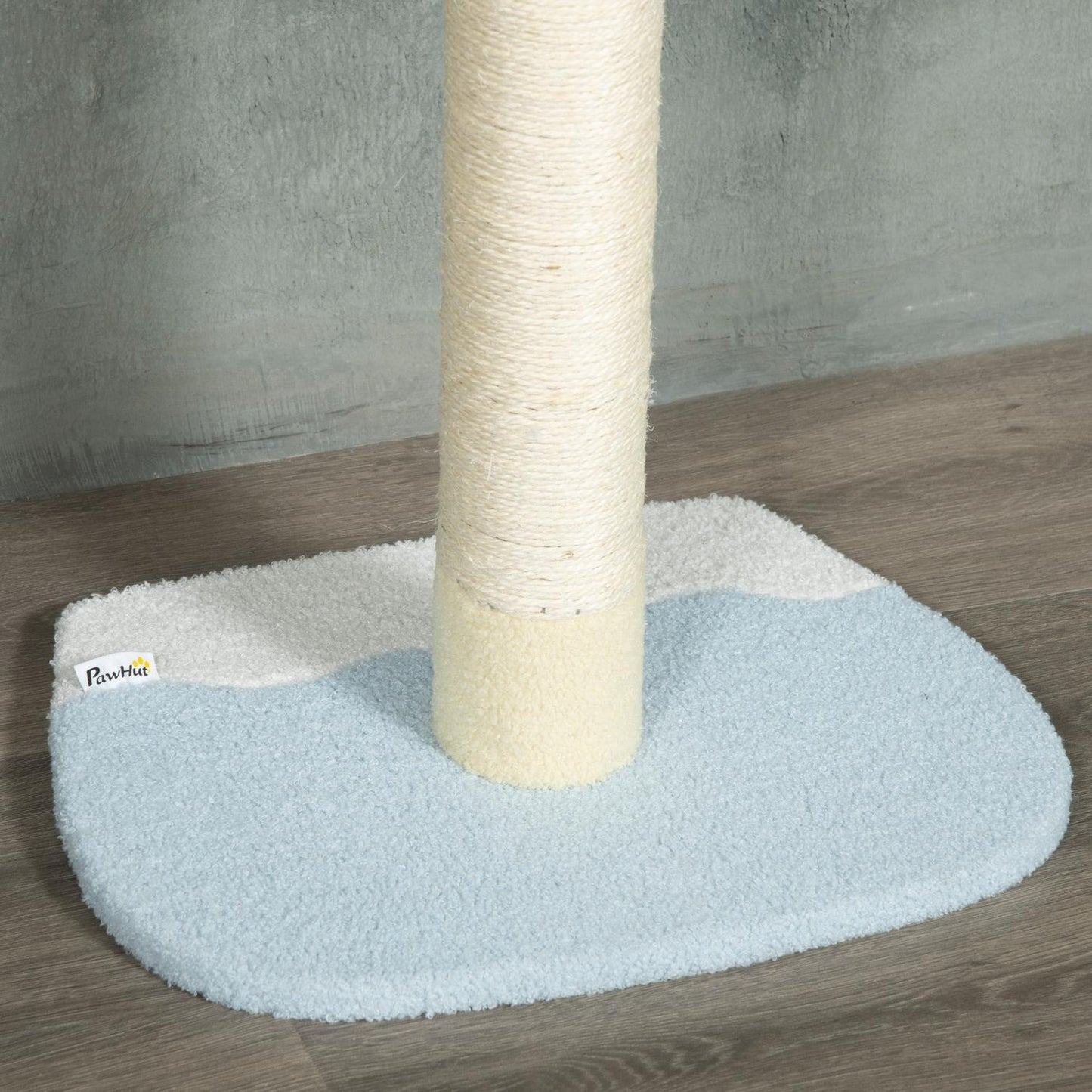 Adjustable cat scratching post with play ball, 220-260 cm