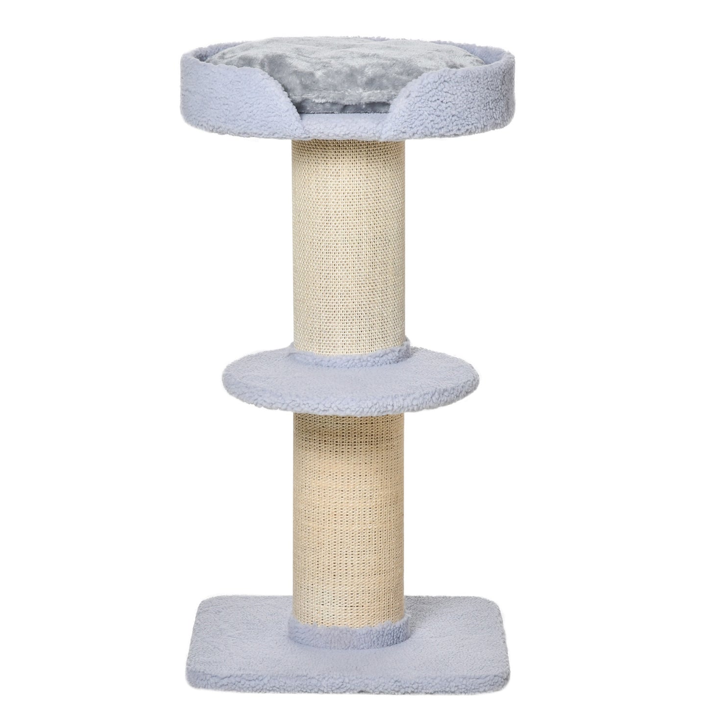Light Blue Sisal Cat Play Tree, 91cm, 30kg Capacity