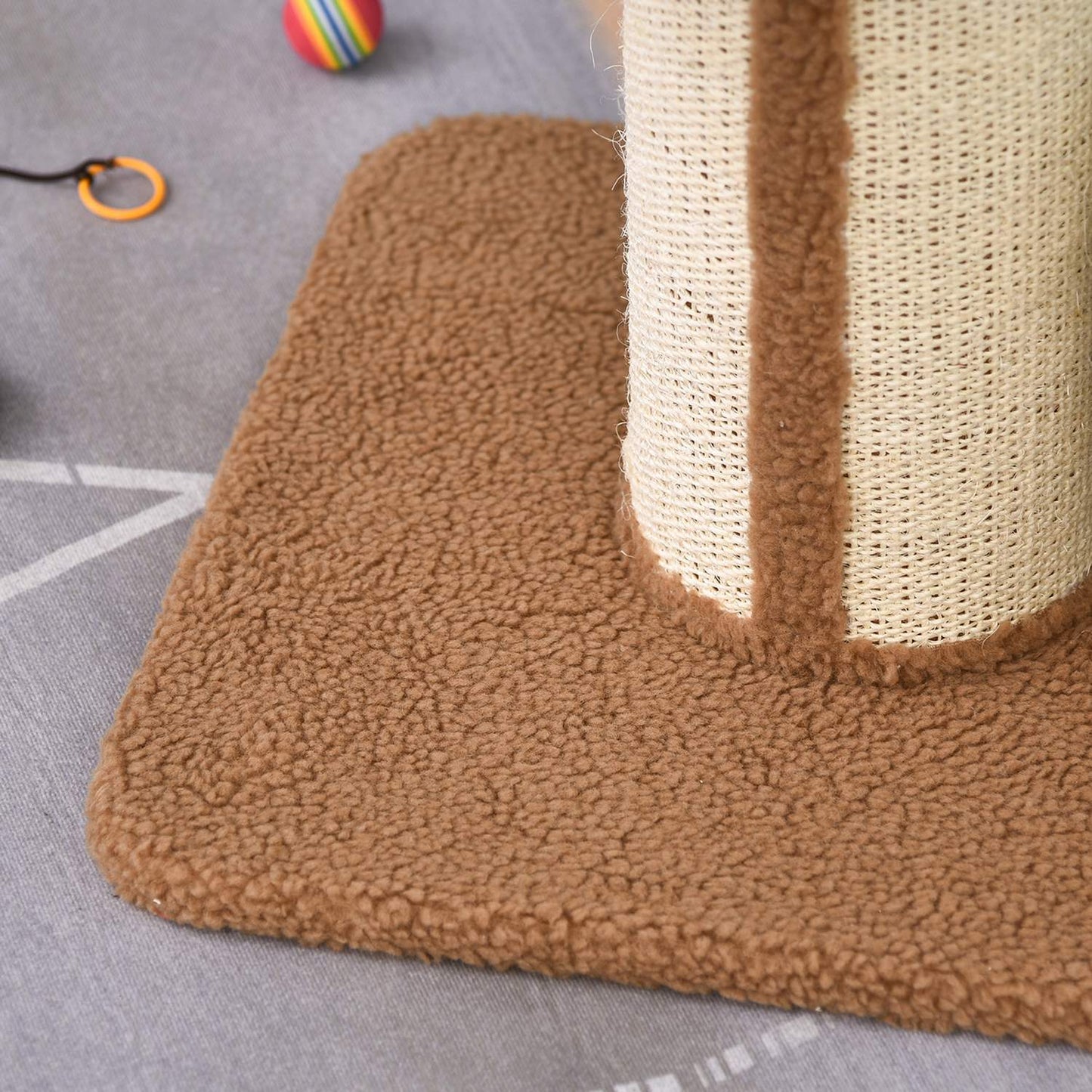 Cat scratching tree with removable cushions, sisal, 45x45x91cm