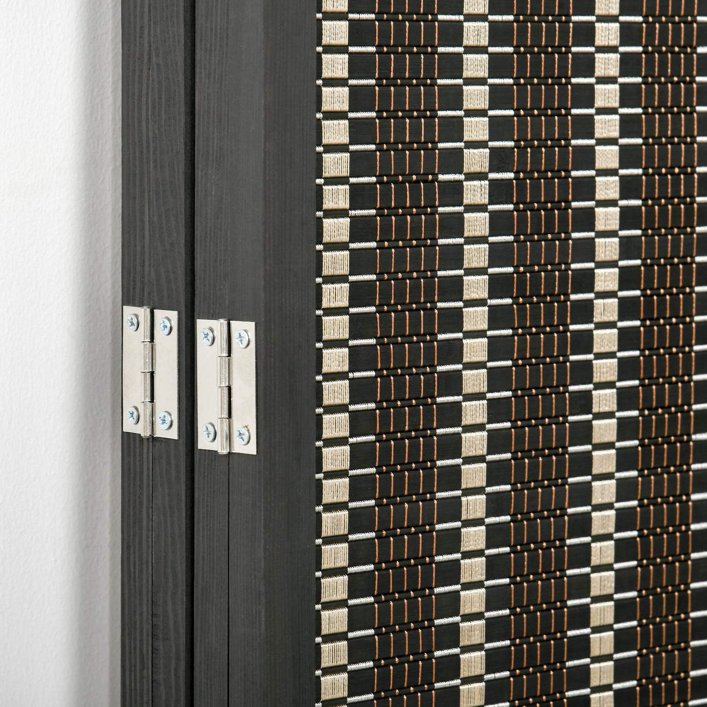 Bamboo room divider, 4-panel, 180x180 cm, Foldable Brown