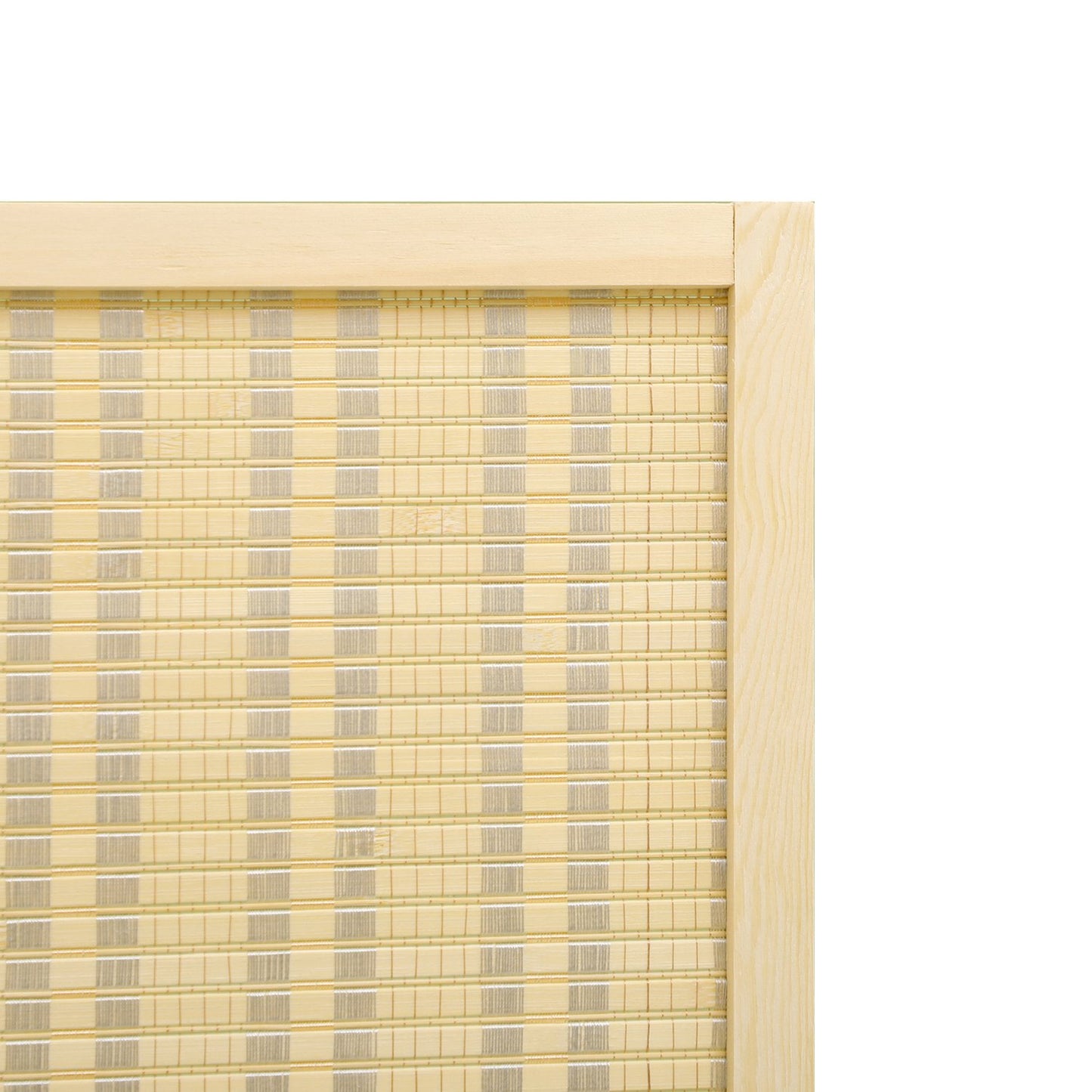 Bamboo room divider, foldable privacy screen, natural 180x180 cm
