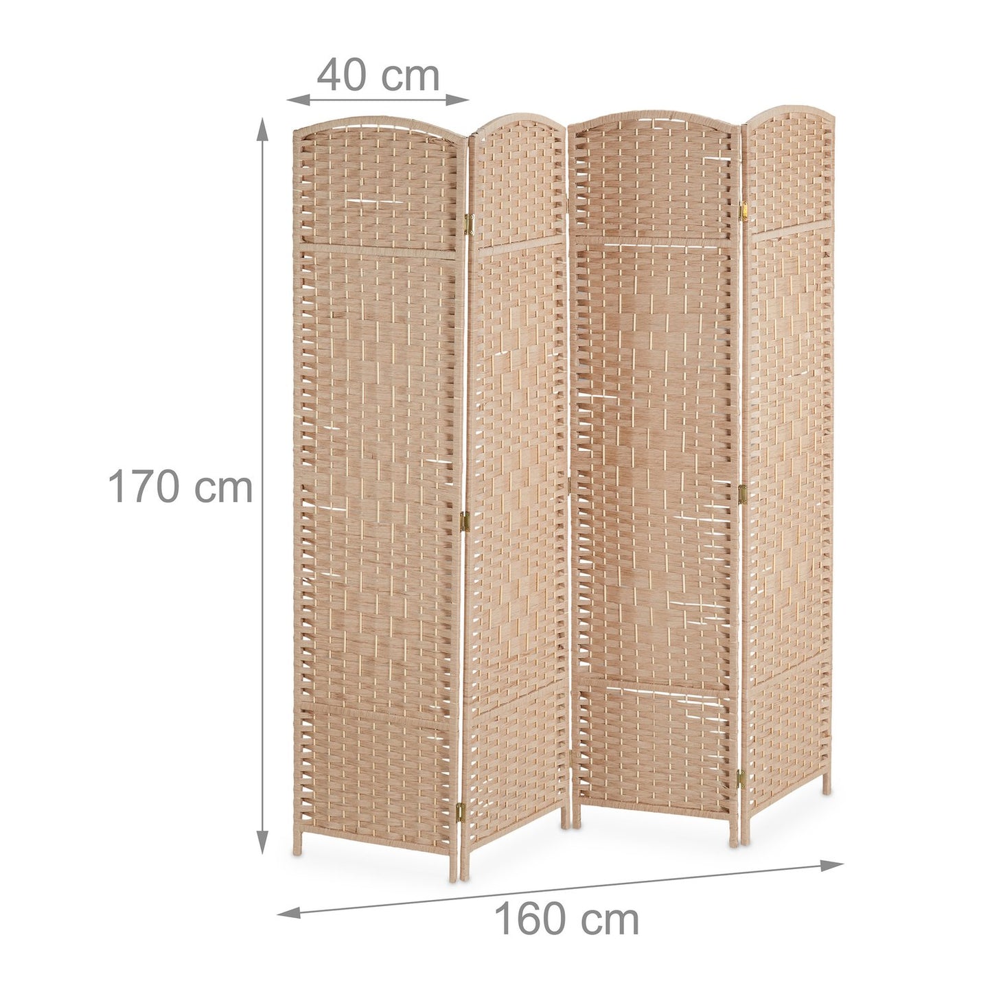Screen 4-part in natural shade