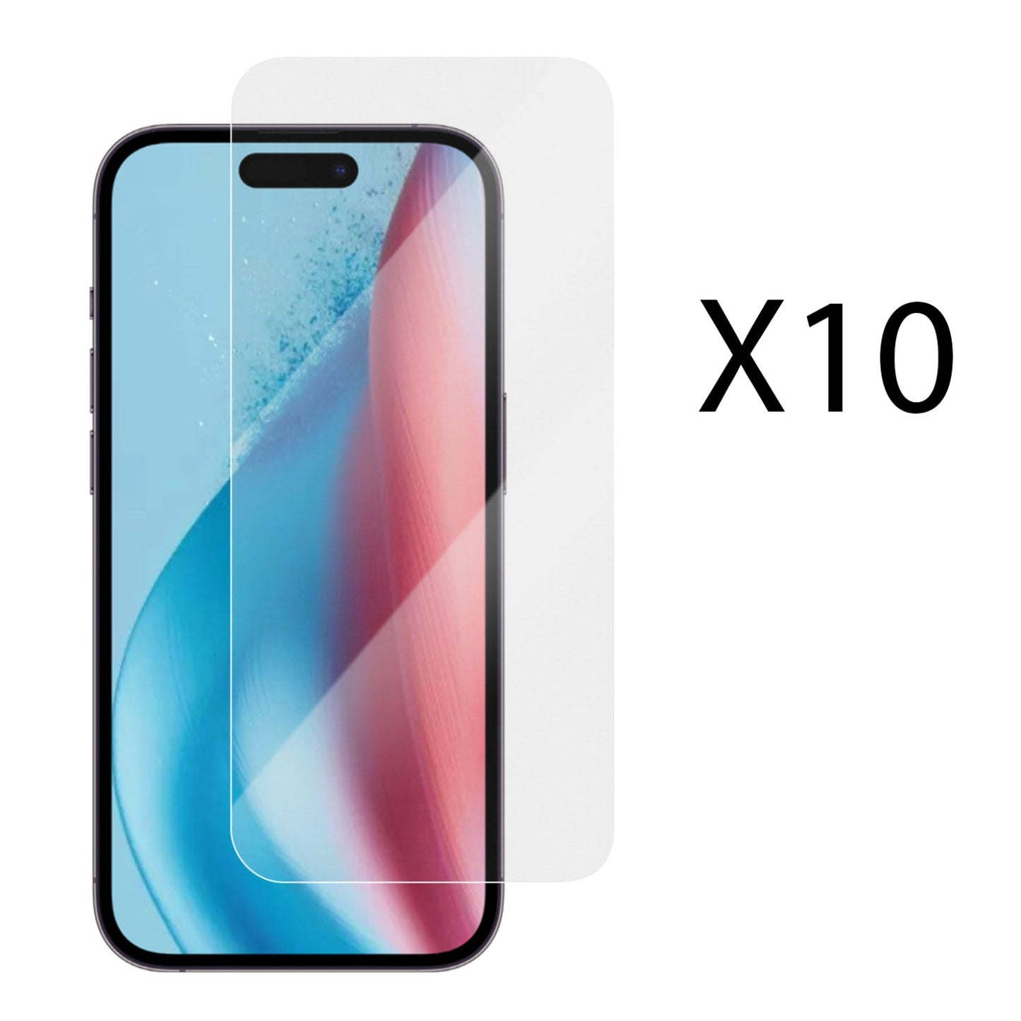 Screen protector iPhone 16 / 15 Pro 10-pack