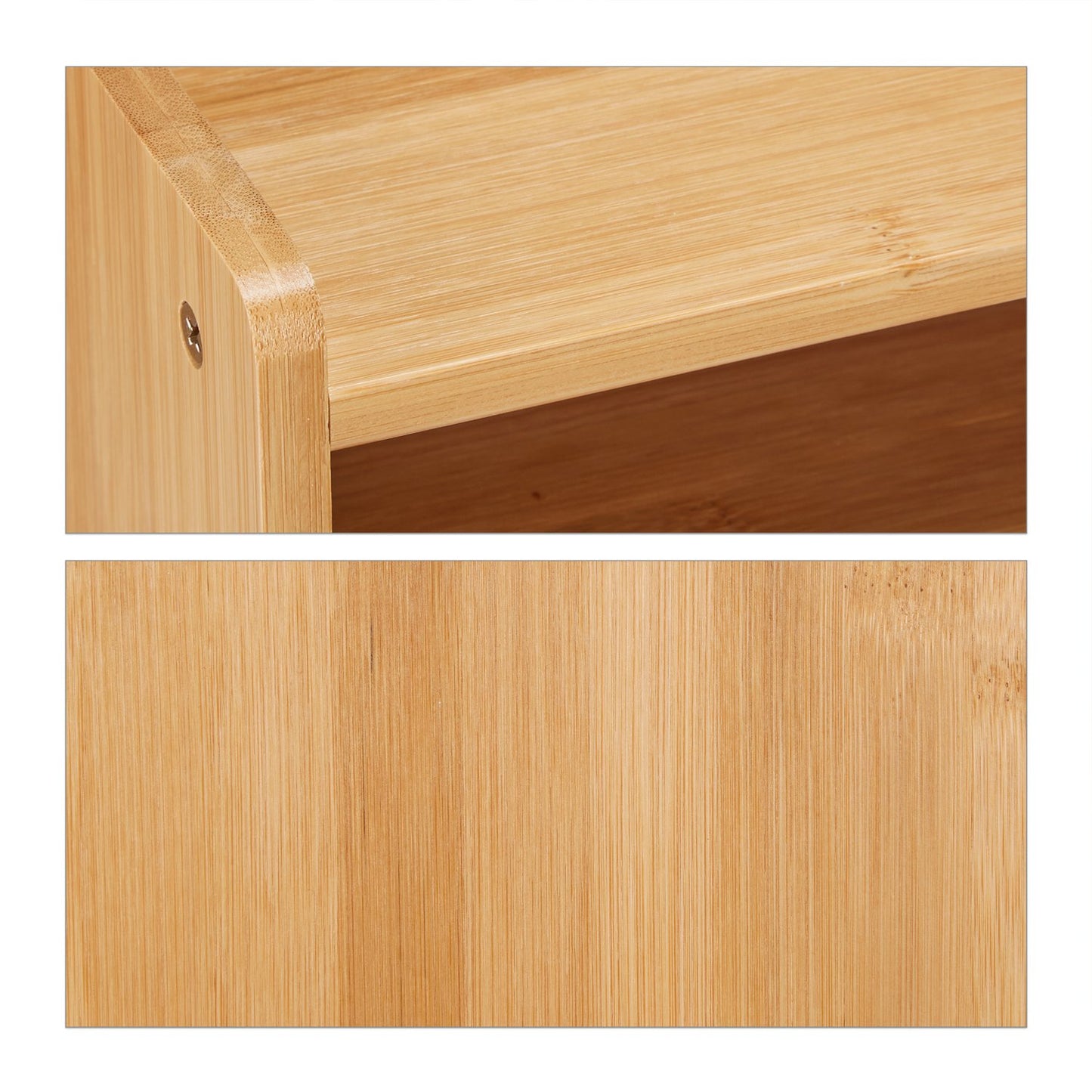 Screen stand and desk storage