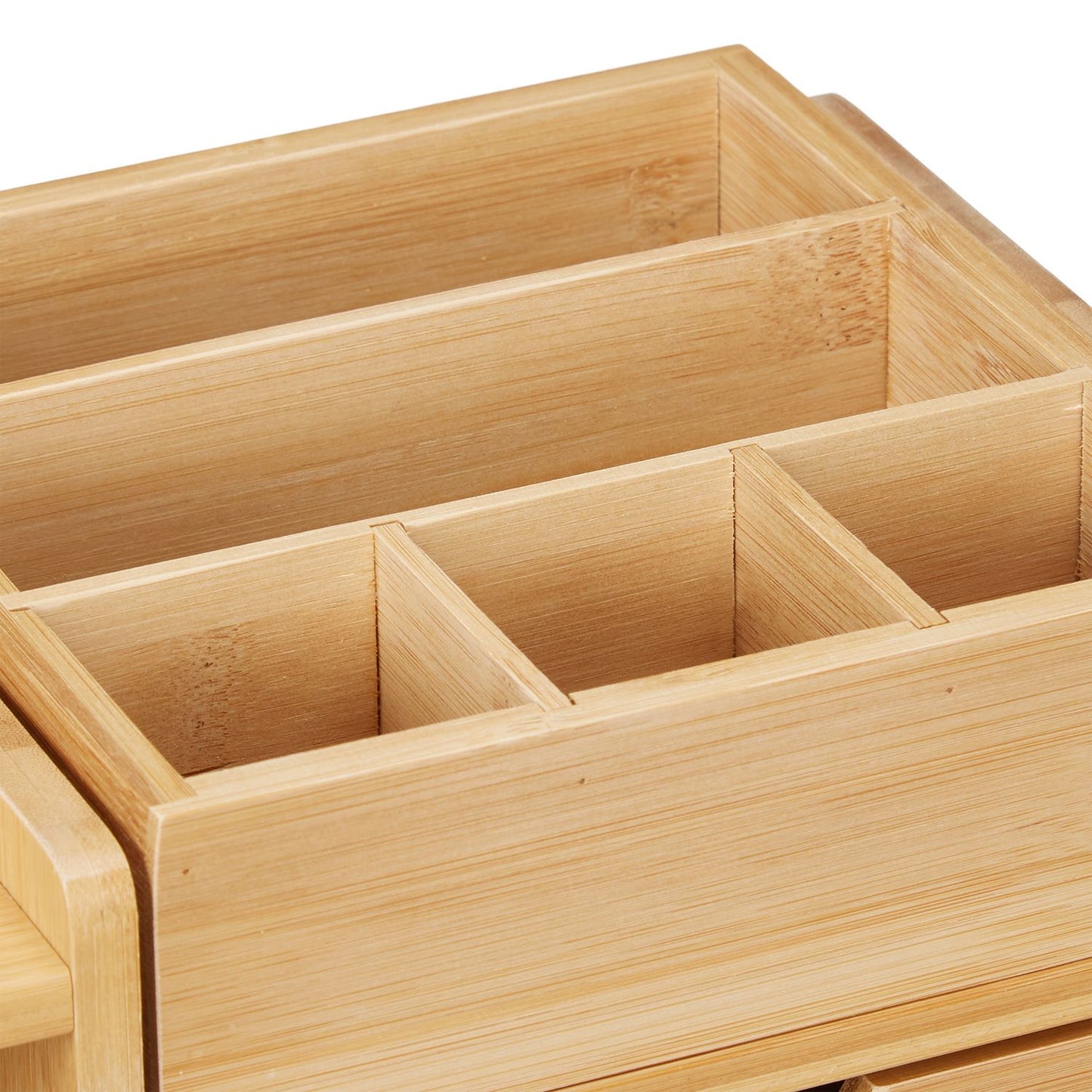 Screen stand and desk storage