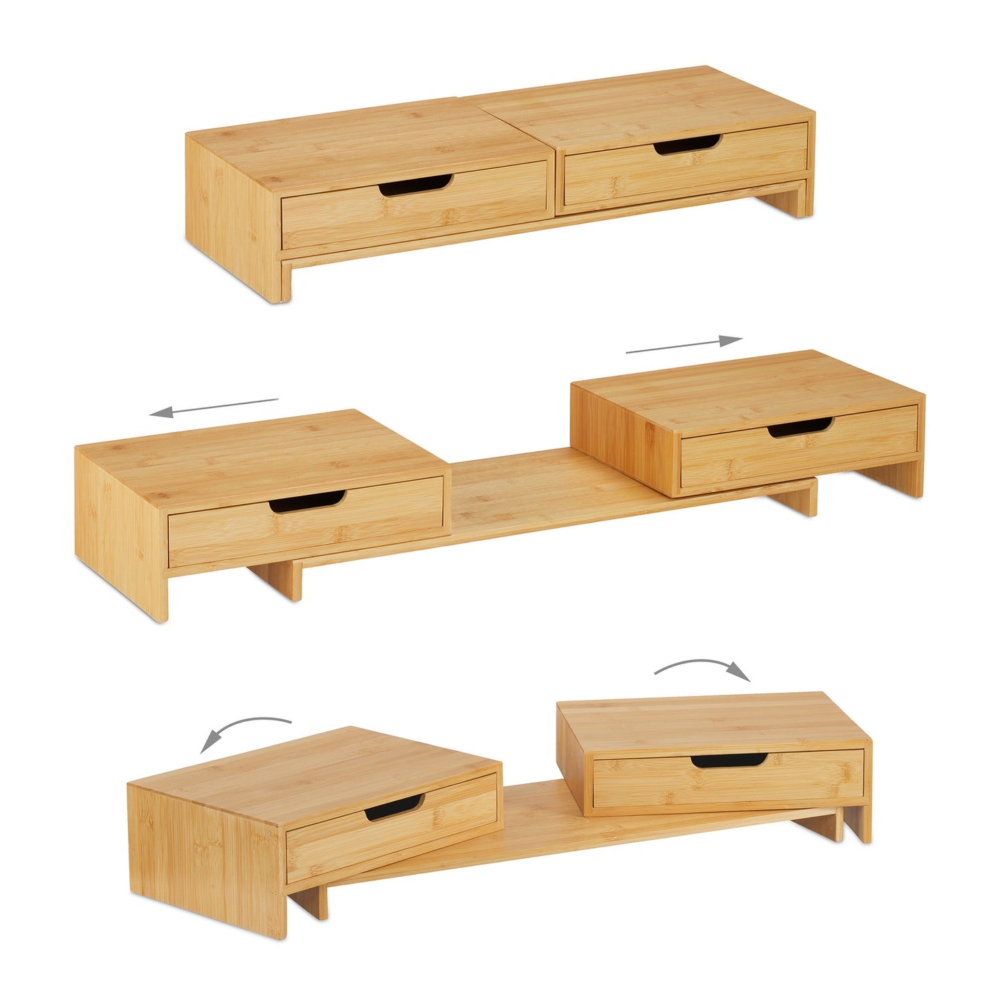 Screen stand for 2 screens
