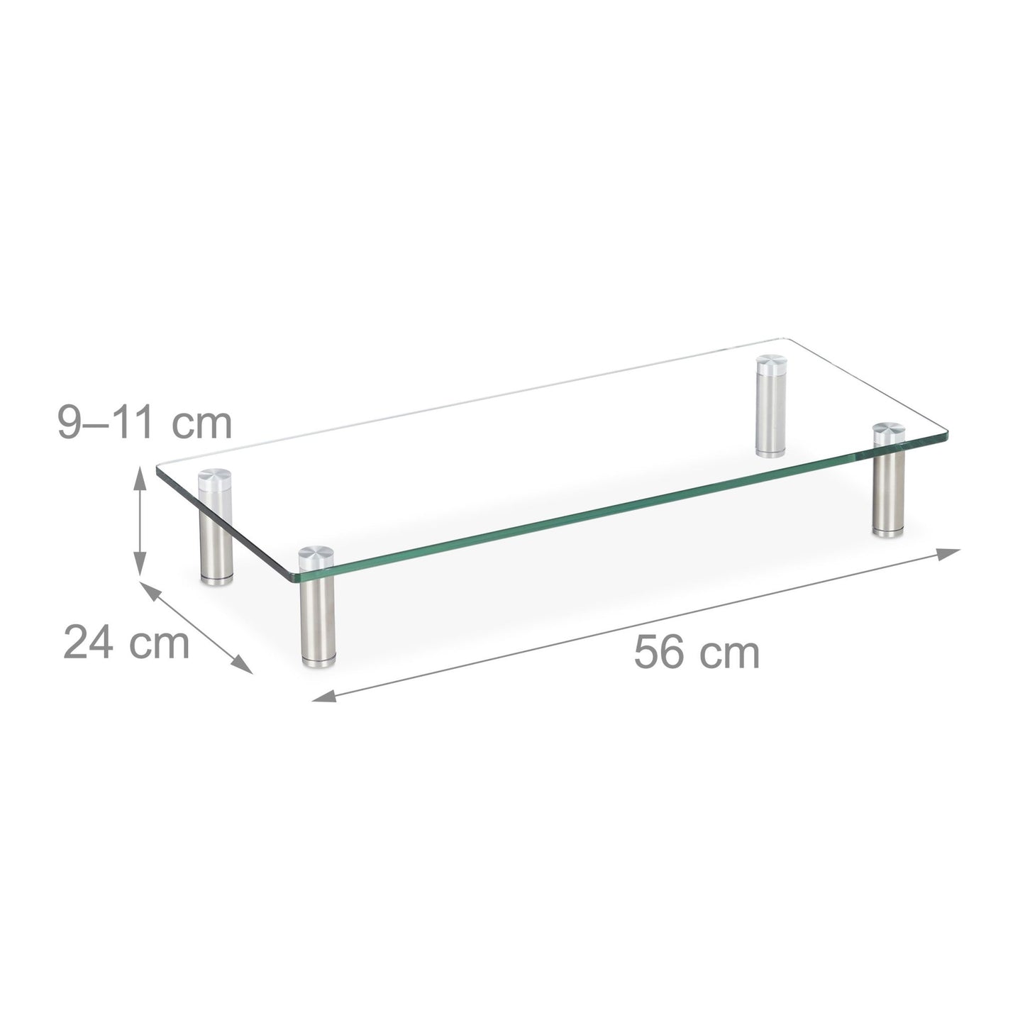 Screen stand in glass