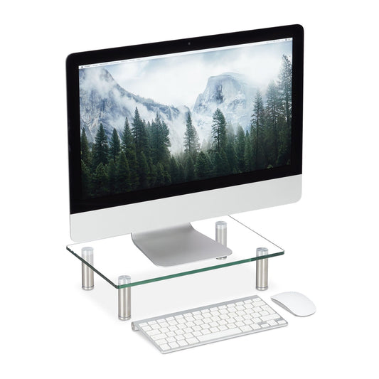Screen stand in glass