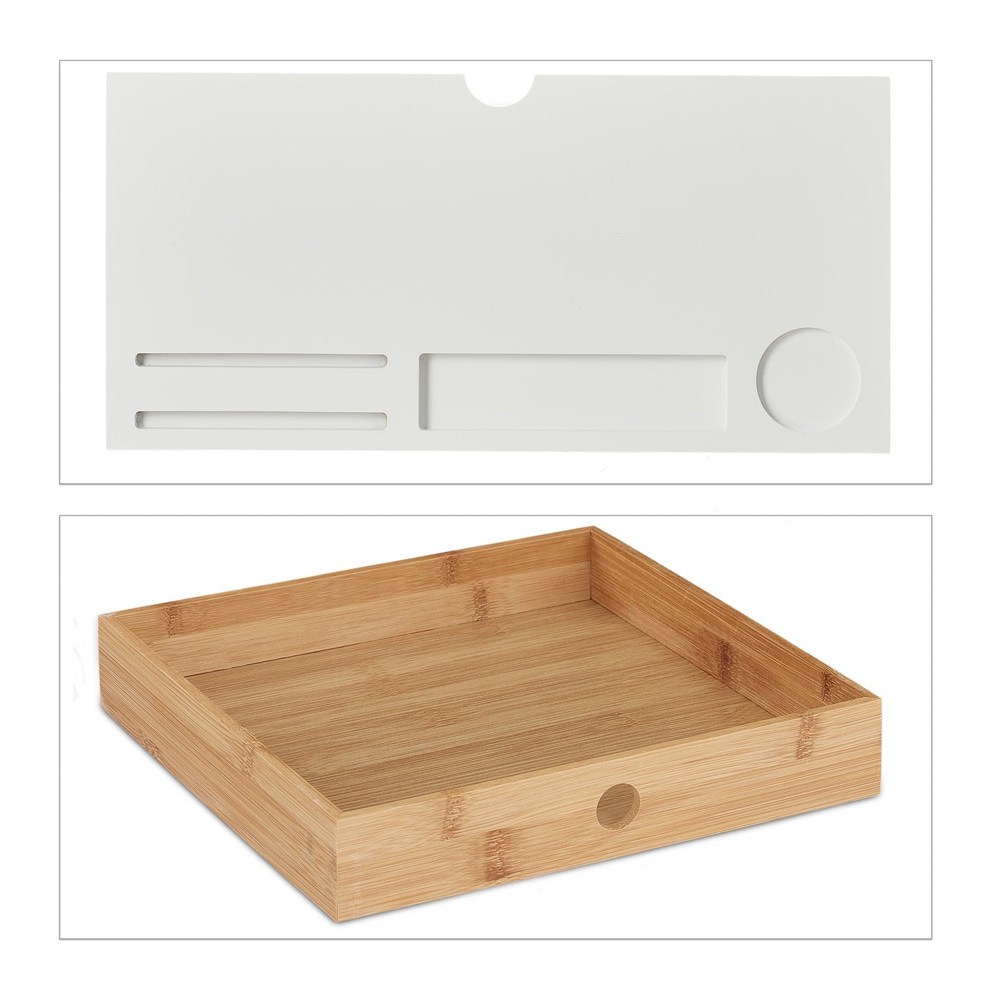 Screen stand with storage