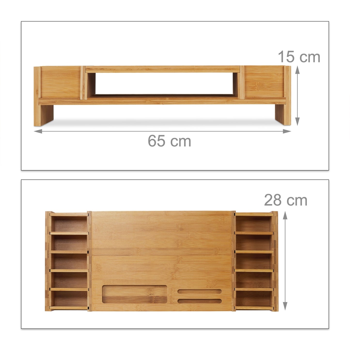 Screen stand with storage