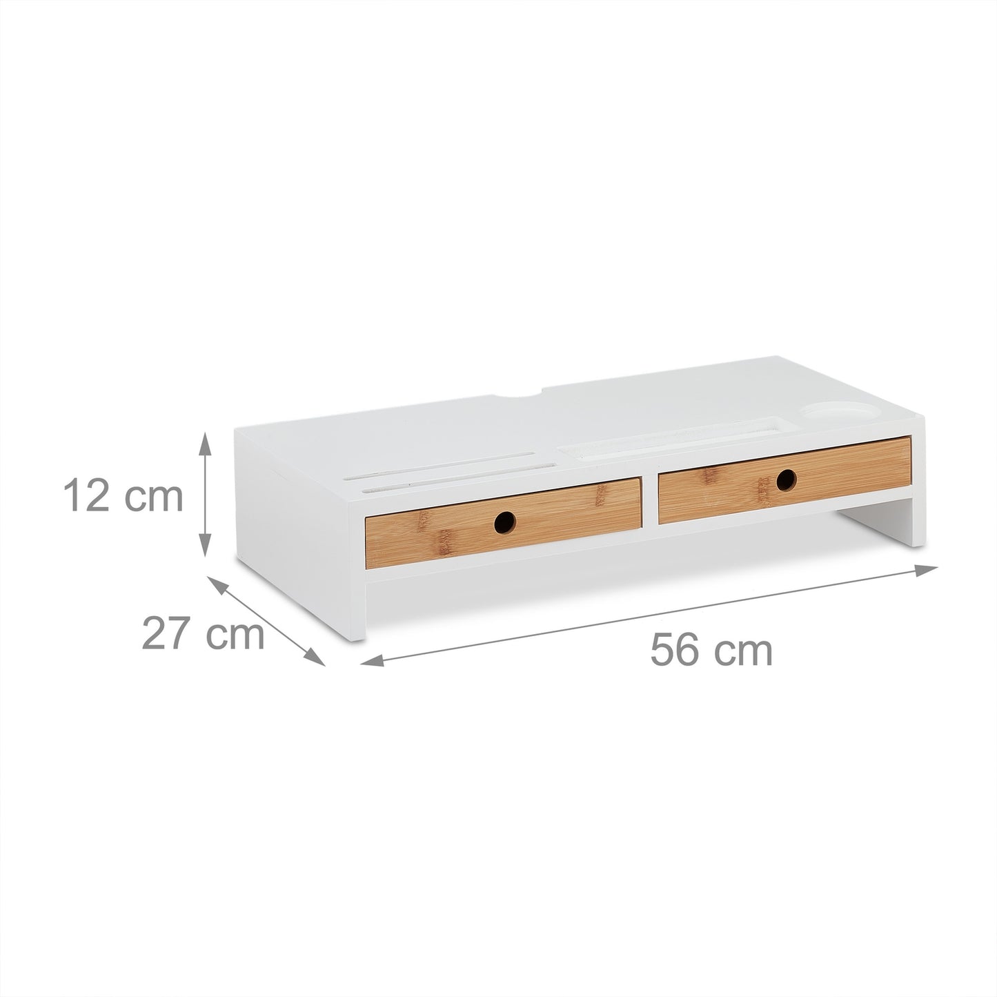 Screen stand with storage