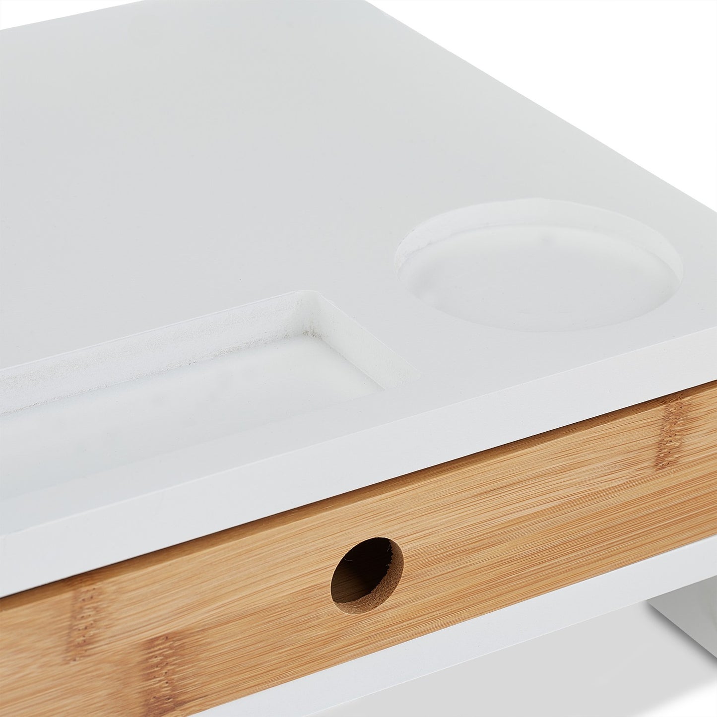 Screen stand with storage