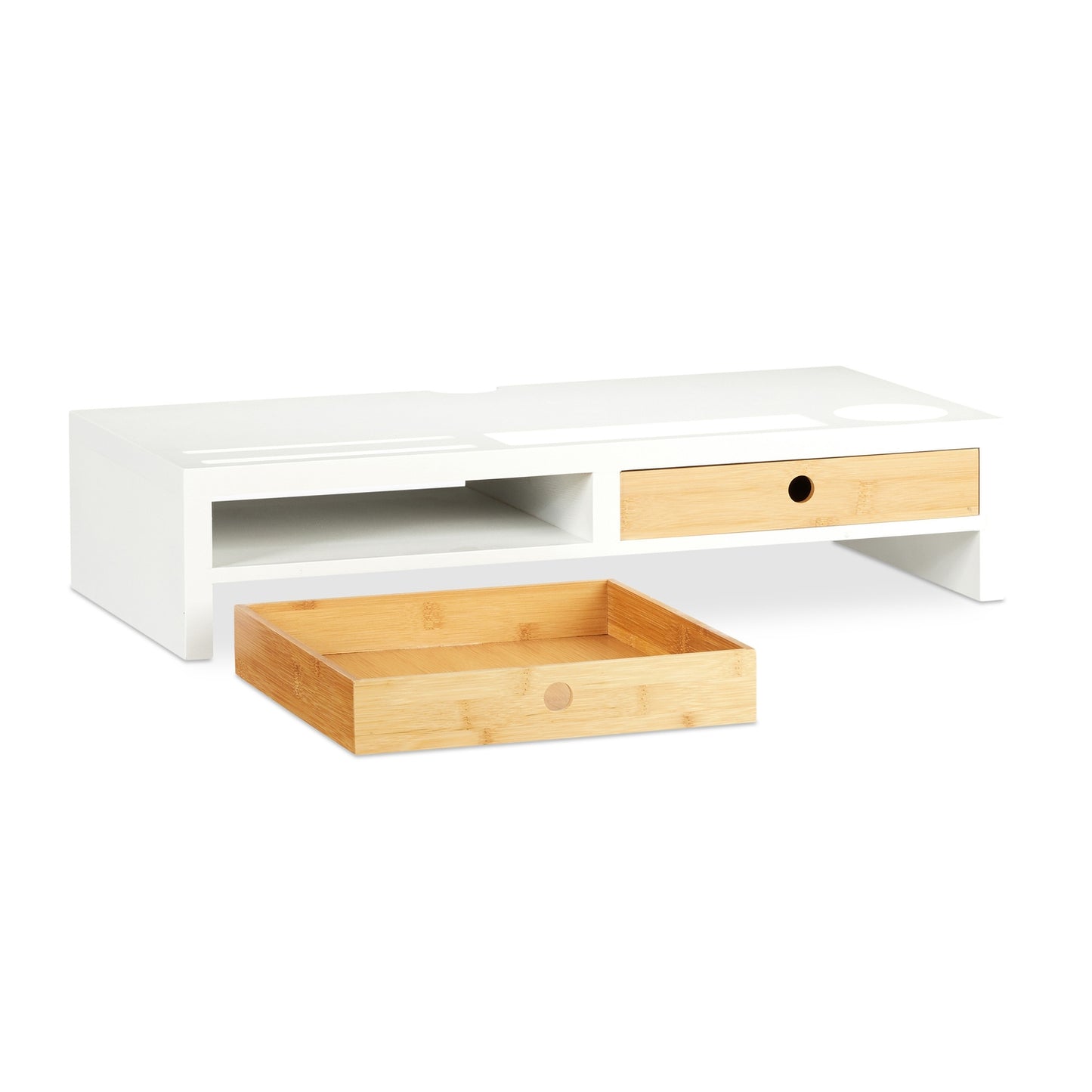 Screen stand with storage