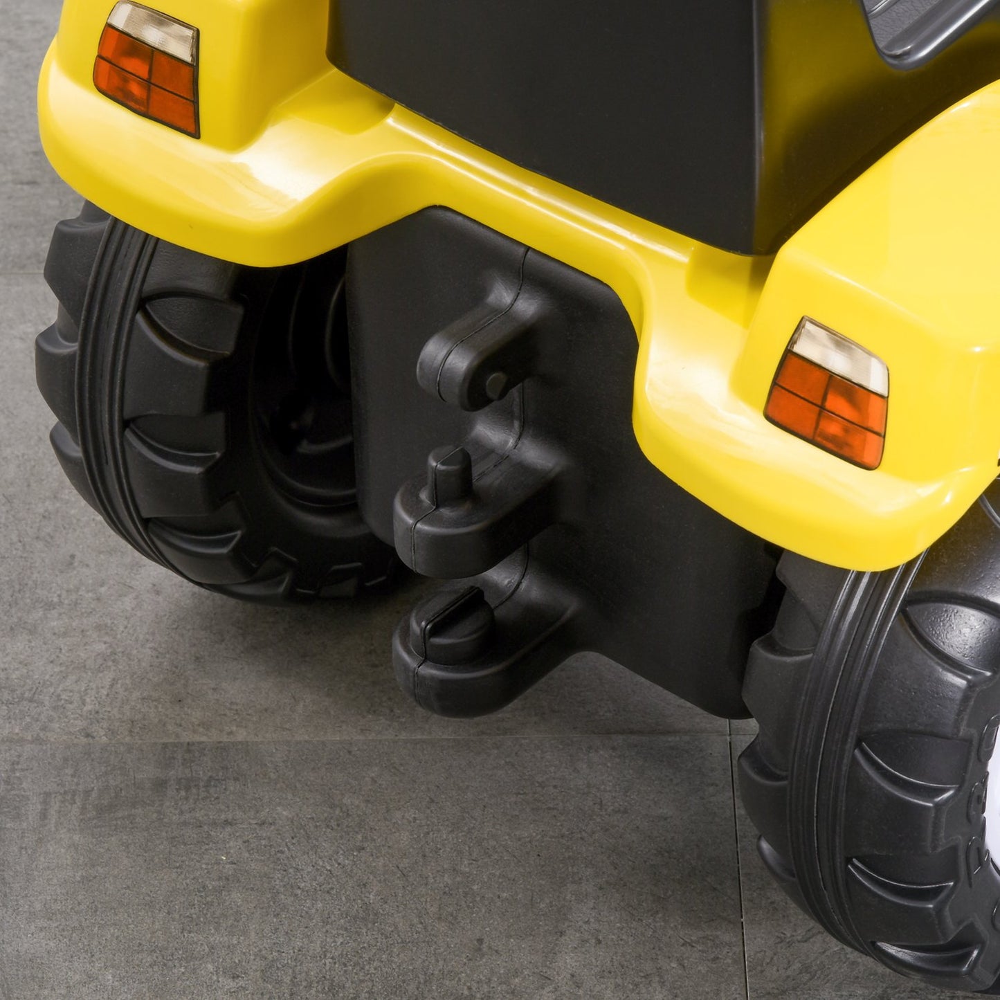 Ride-on excavator with shovel for children, 114x41x54 cm