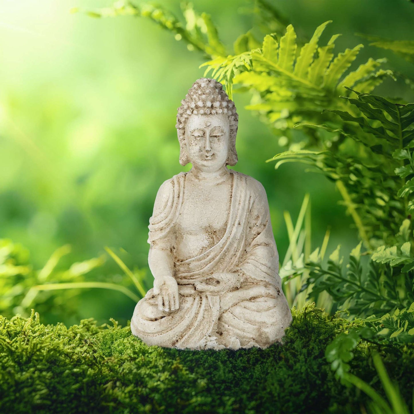 Seated Buddha figure 17.5 cm