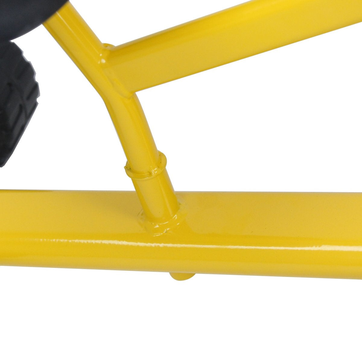 Seat excavator with shovel, children's excavator made of metal, sand excavator for sitting on for children from 3 years. Yellow