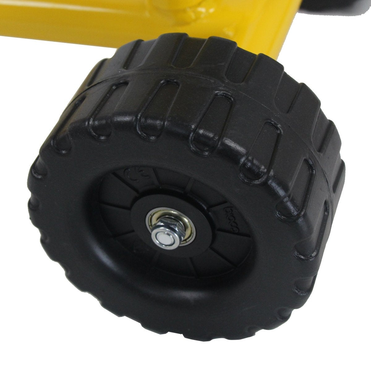 Seat excavator with shovel, children's excavator made of metal, sand excavator for sitting on for children from 3 years. Yellow