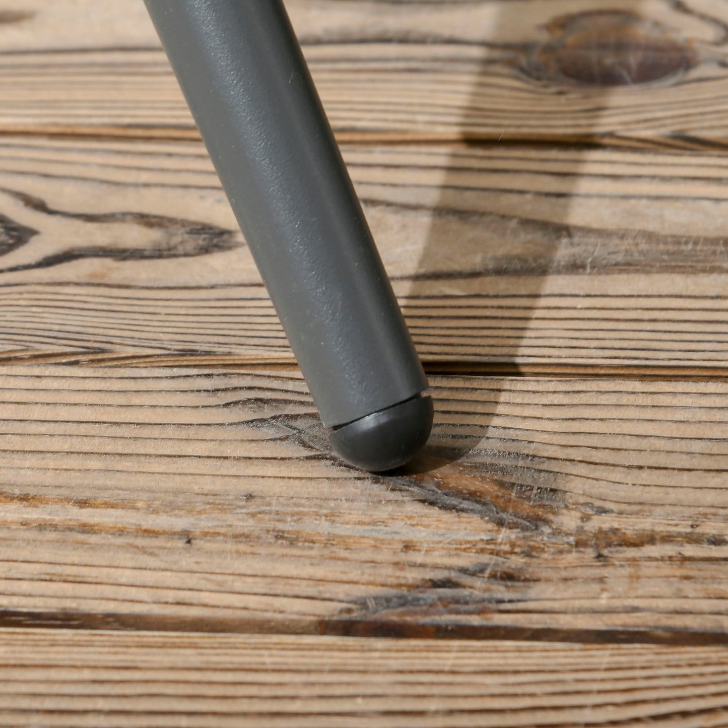 5-part dark gray patio, table and chairs, umbrella hole