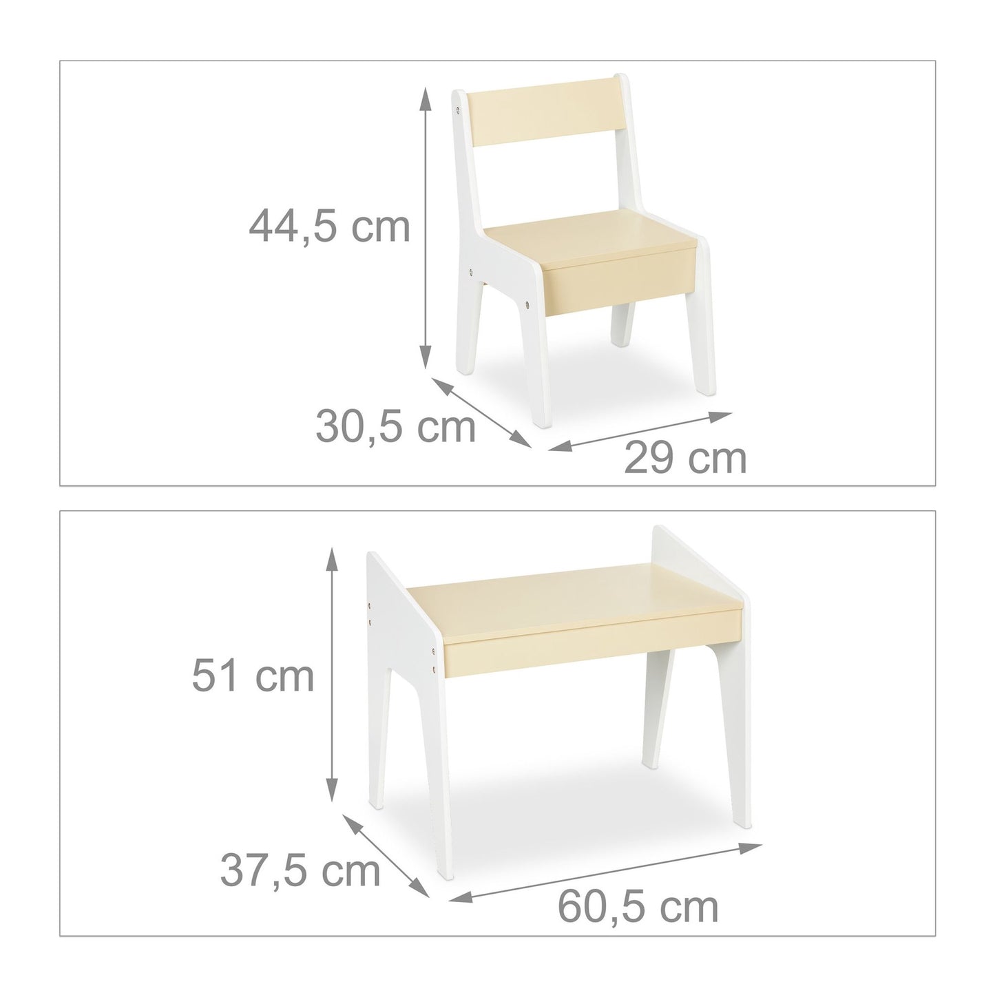 Seating area for children with chair